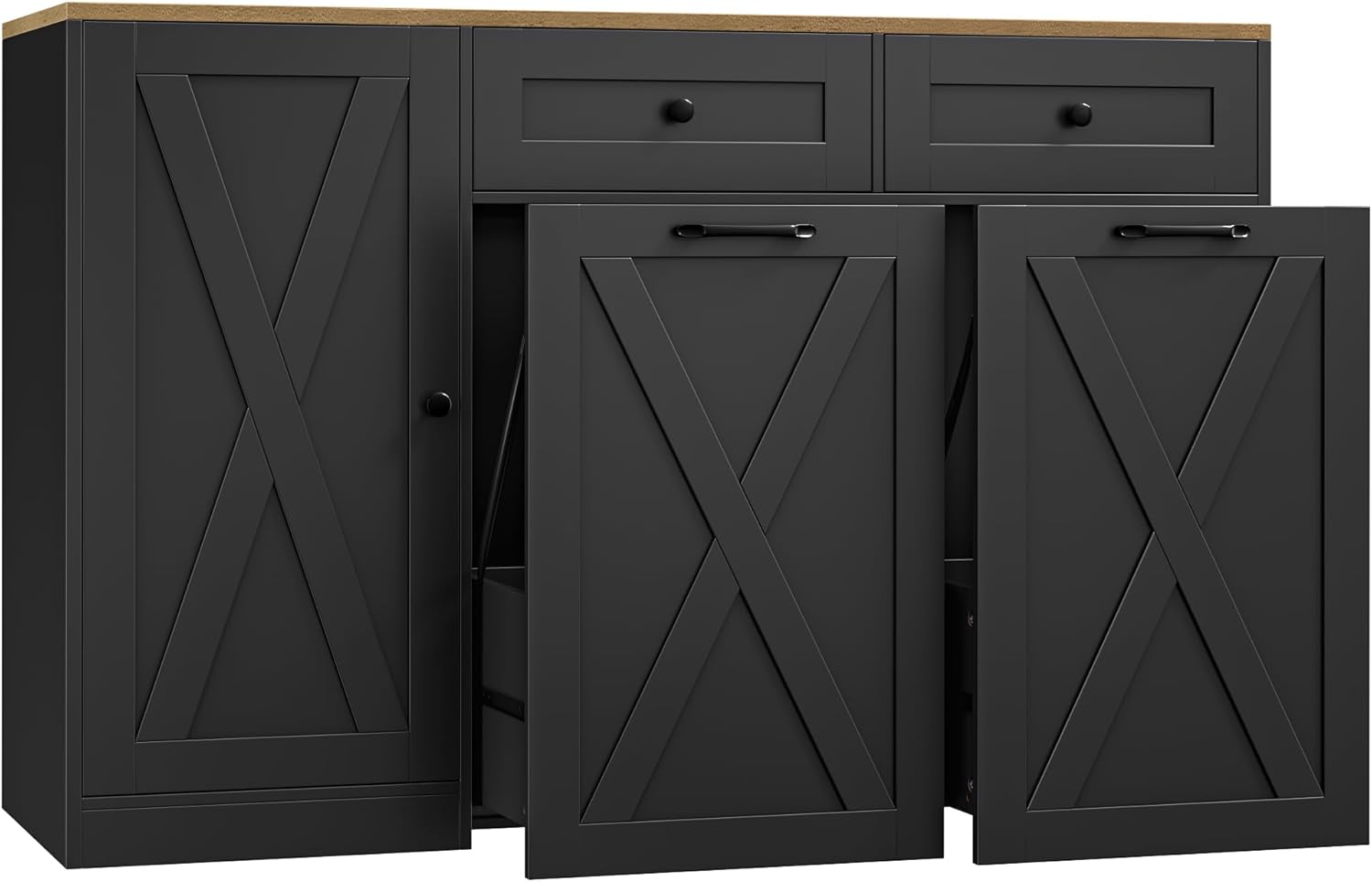 HOSTACK 12.5 Gallon Kitchen Trash Cabinet, 47