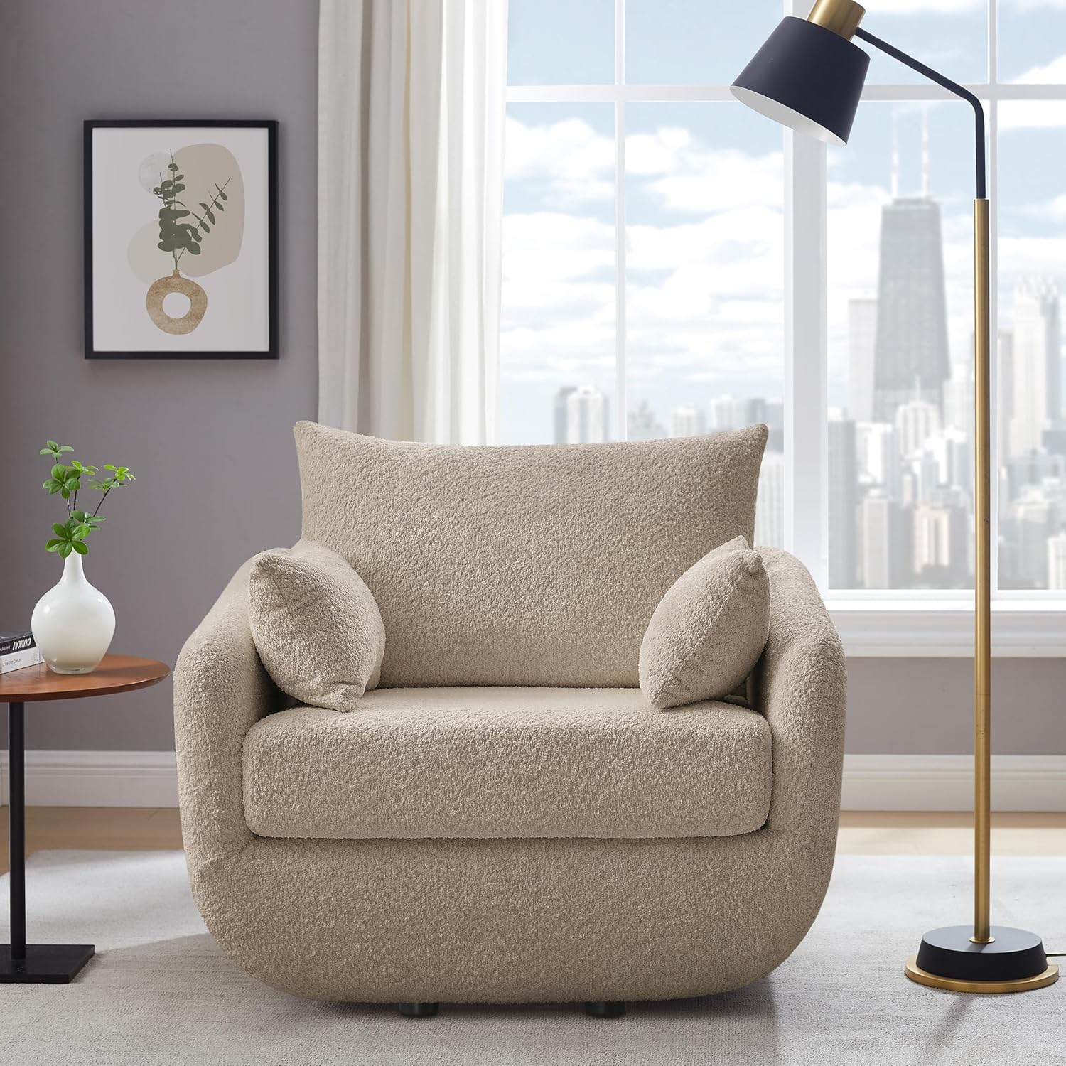 360° Swivel Accent Armchair, 39.3