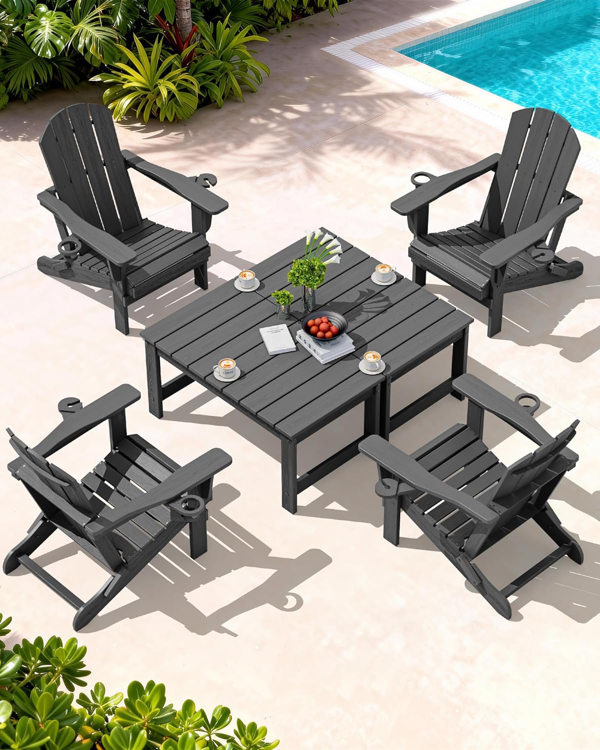 SERWALL Outdoor Coffee Table with 1.69