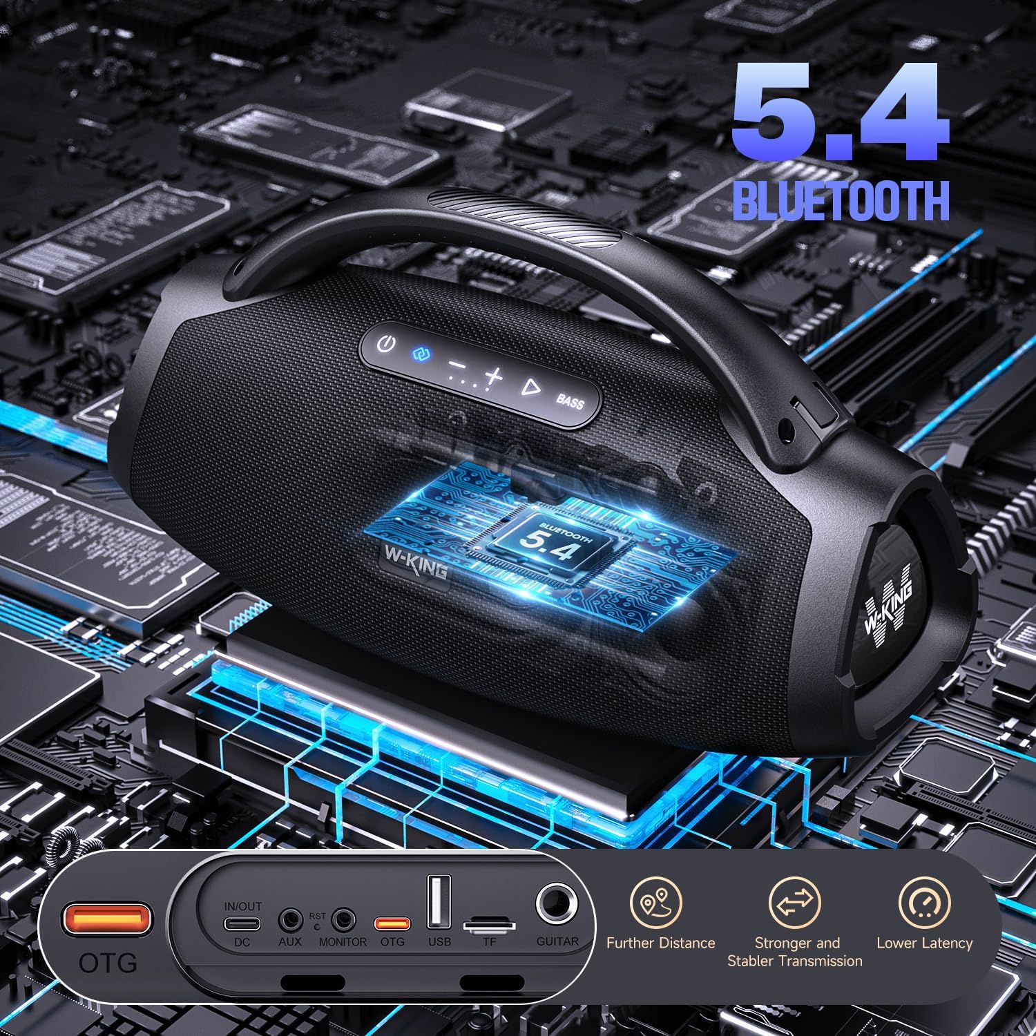 W-KING X20 Bluetooth Party Speaker, 330W, IPX7, 7.5
