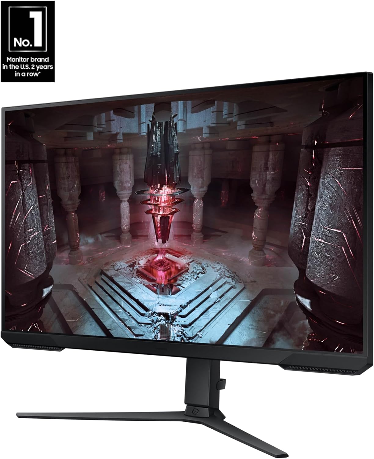 SAMSUNG 27-Inch Odyssey G51C Series QHD Gaming Monitor, 165Hz, 1ms, VESA Display HDR10, AMD FreeSync Premium, Black Equalizer, Virtual Aim Point, LS27CG512ENXZA