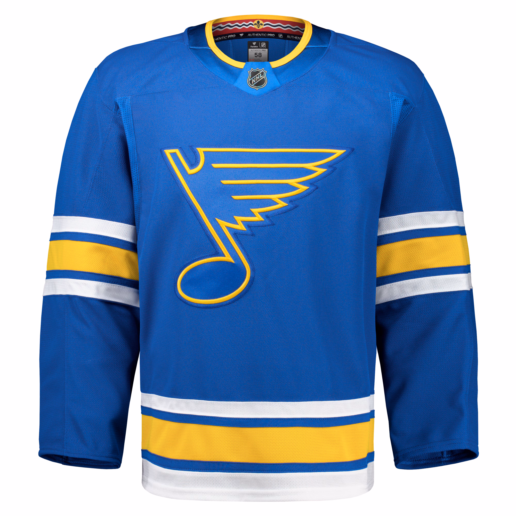 St. Louis Blues Fanatics Home Authentic Pro Jersey - Blue