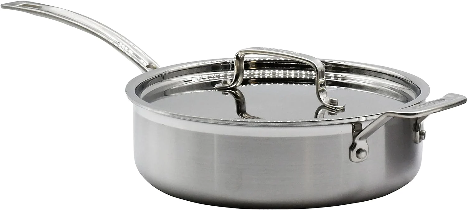MultiClad Pro Stainless-Steel Cookware 13-Piece Cookware Set, Silver