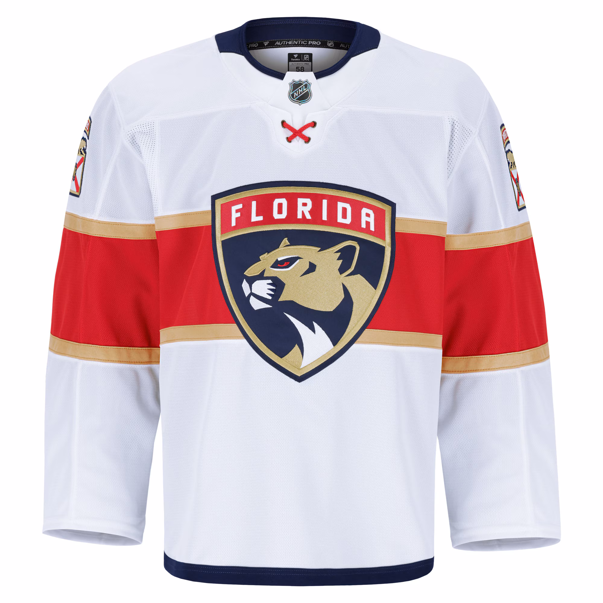 Florida Panthers Fanatics Away Authentic Pro Jersey - White