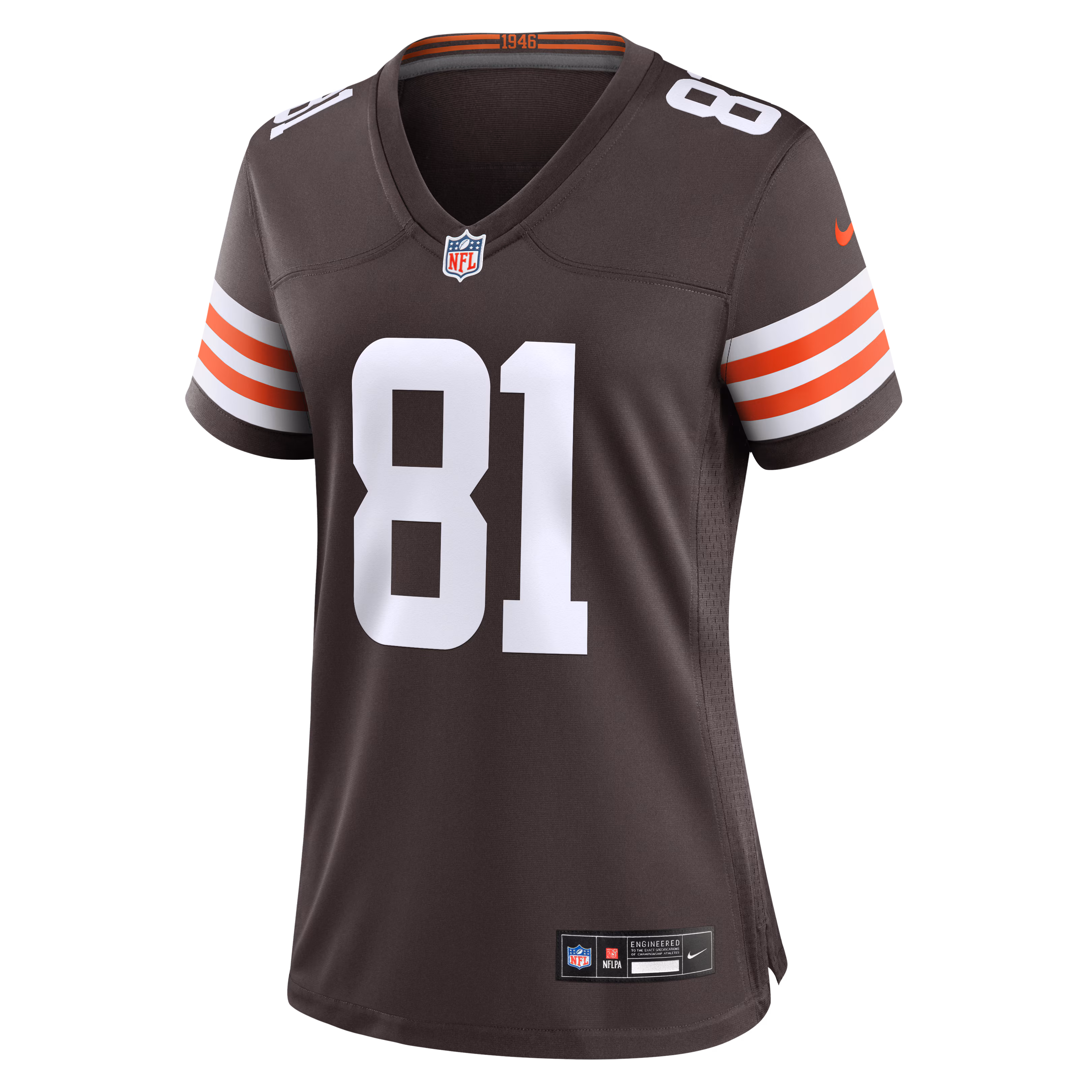 Luke Floriea Cleveland Browns Nike Women's Team Game Jersey -  Brown