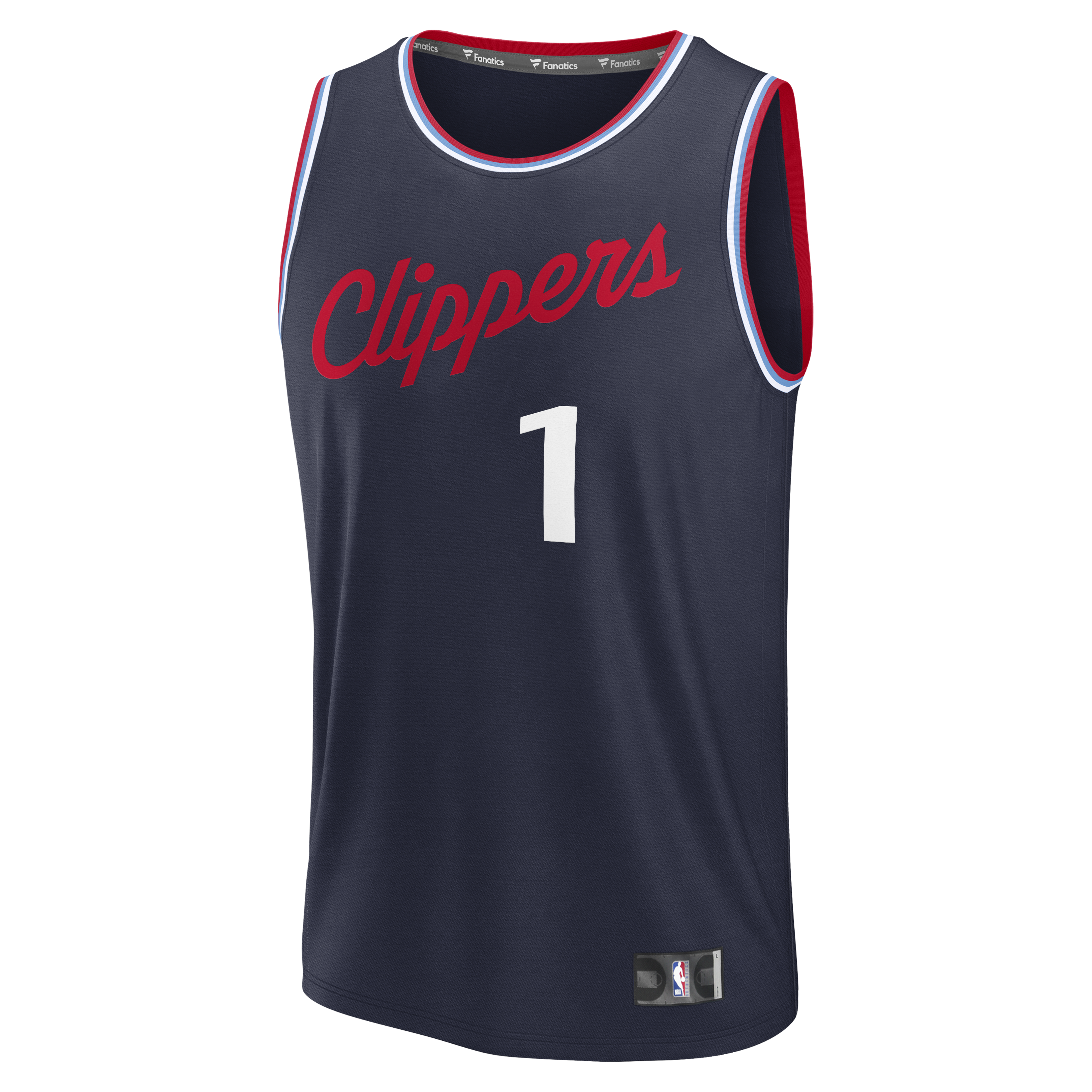 Keaton Wagler LA Clippers Fanatics 2026 NBA Draft First Round Pick Fast Break Jersey - Icon Edition - Navy