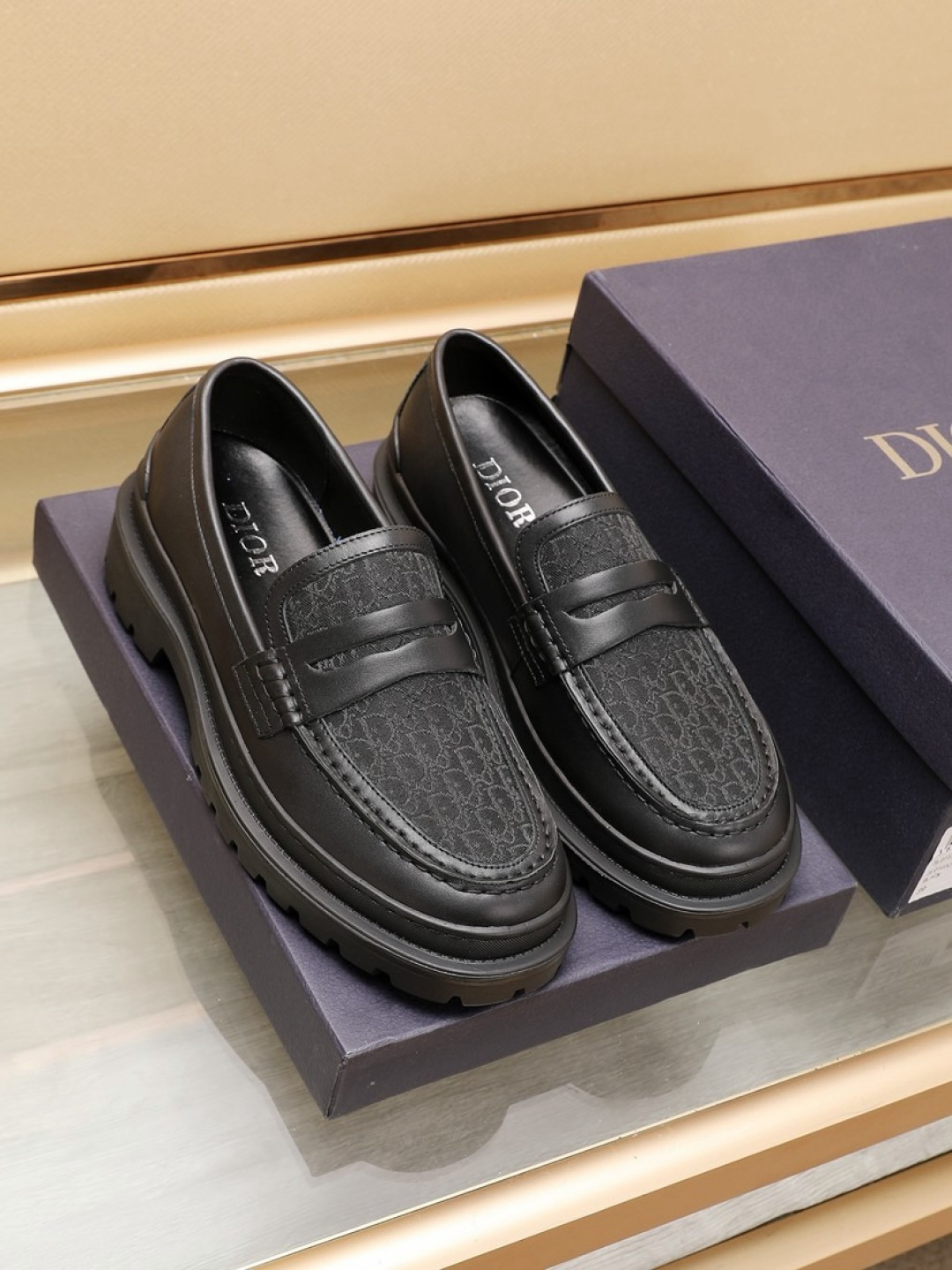 Dior men's leather shoes-37