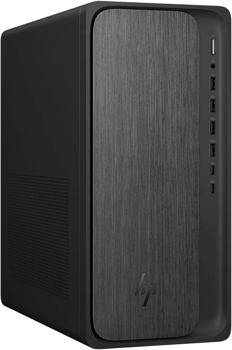 HP OmniDesk Desktop Computer PC, AMD Ryzen 7 8700G, 32GB DDR5 Memory, 1TB NVMe SSD, Radeon 780M Graphics, Wi-Fi 6 + Bluetooth 5.4 (Includes Keyboard + Mouse) (Renewed)