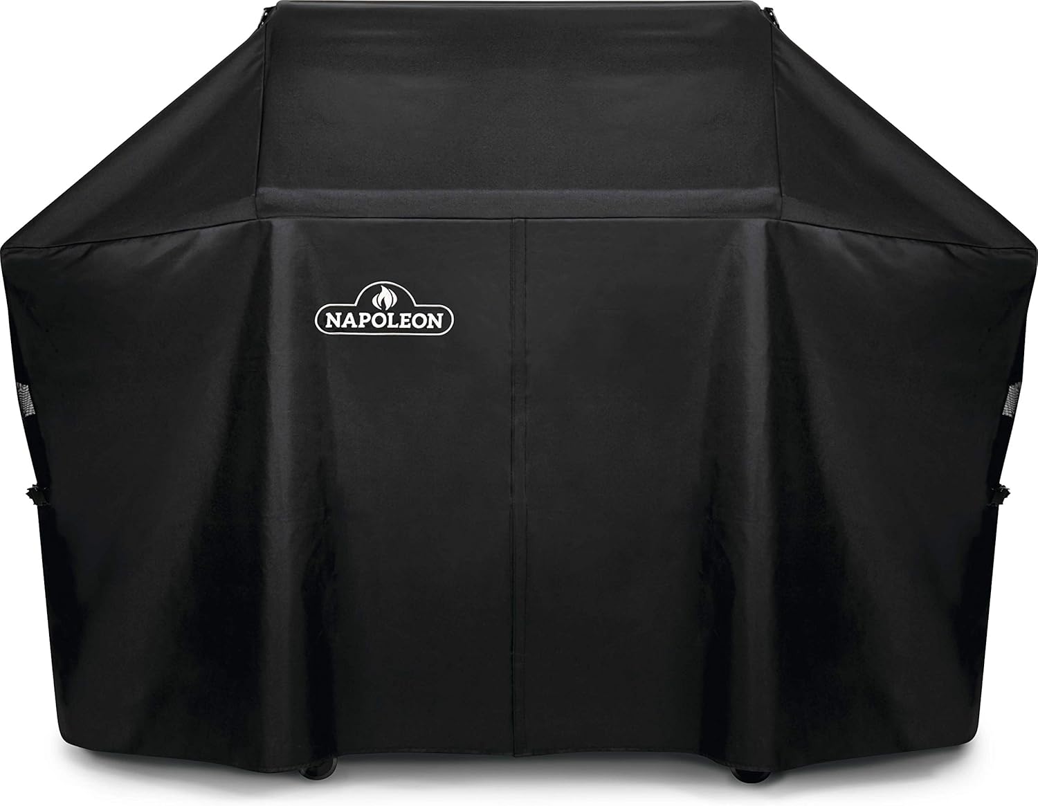 Napoleon Grill Cover for Prestige PRO 500 and Prestige 500 - Black, Water Resistant, UV Protected, Air Vents, Hook and Loop Closure, Hanging Loops, Adjustable Buckled Straps