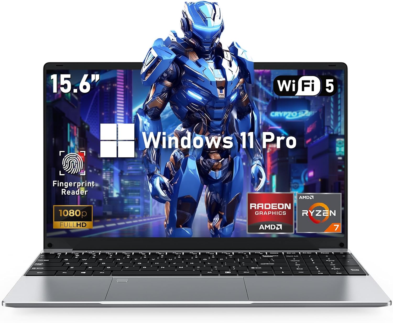 Gaming Laptop,Window 11 Pro Laptop Computer, 15.6 Inch Lap Top PC 2026, AMD Ryzen 7 5700U Processor,16GB RAM 1TB SSD, FHD Display,WiFi 5,BT5.0,Backlit Keyboard for Business, School, Work, Student, Kid