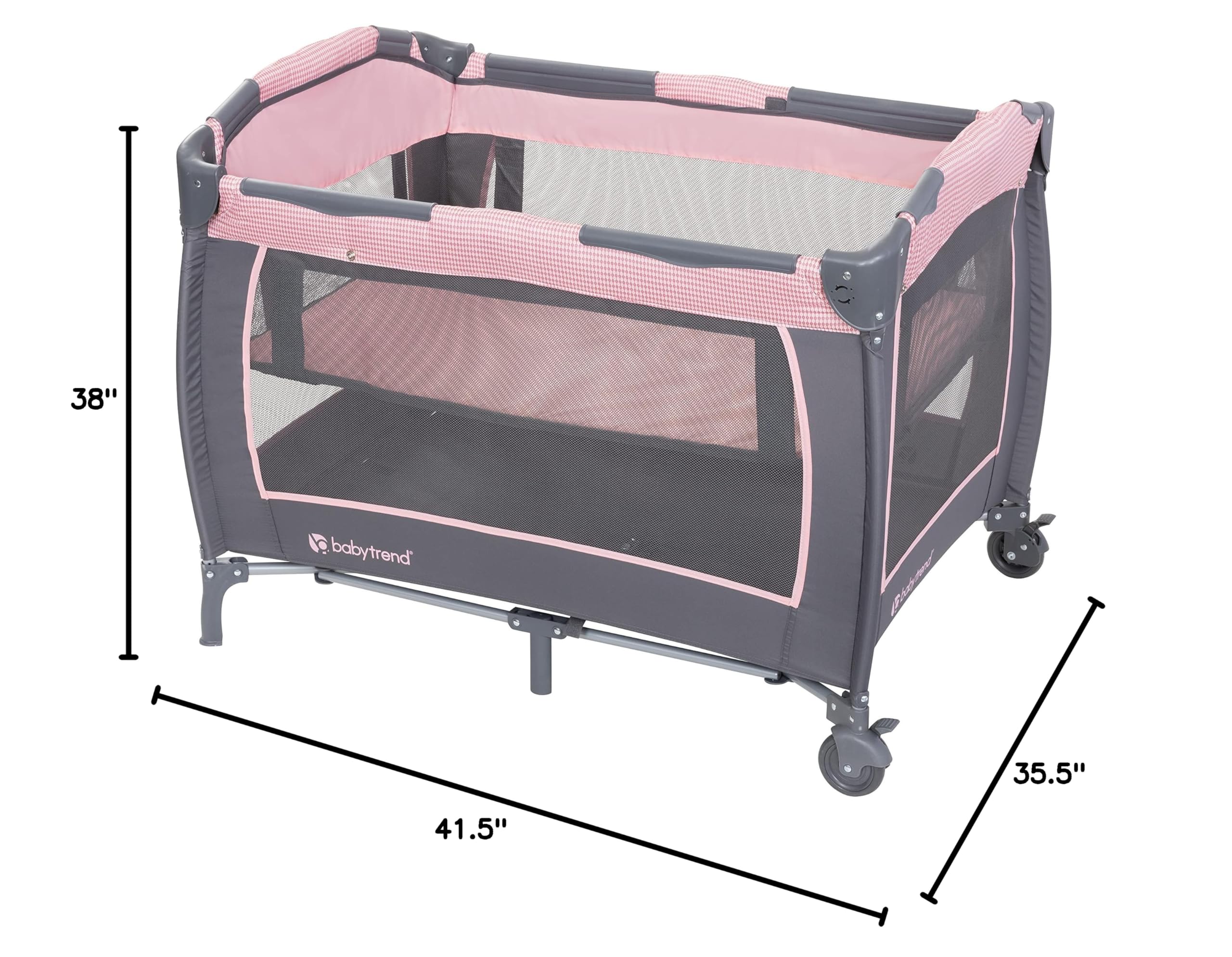 BABY TREND Lil' Snooze Deluxe III - Cozy Pink Sleep Solution