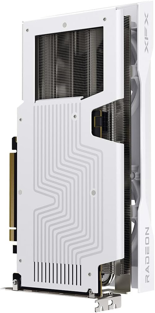 XFX Swift AMD Radeon RX 9060 XT OC White Gaming Edition with 16GB GDDR6 HDMI 2xDP, AMD RDNA™ 4 (RX-96TSW16WQ)