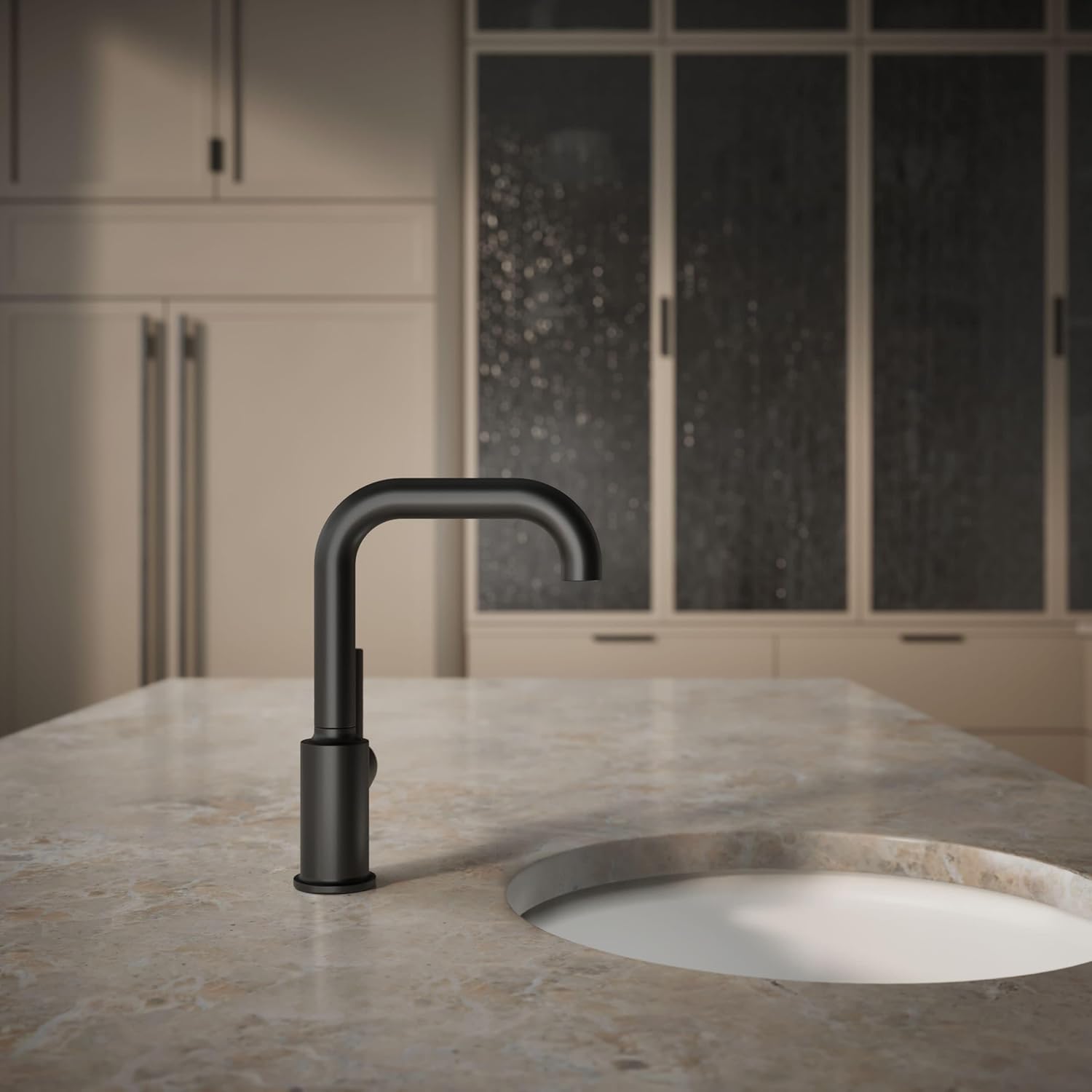 KOHLER K-7509-BL Purist Secondary Swing Spout Without Spray, Matte Black