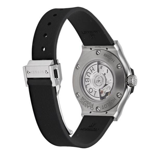 Classic Fusion Women Automatic Black Rubber Watch 582.NX.1170.RX.1204