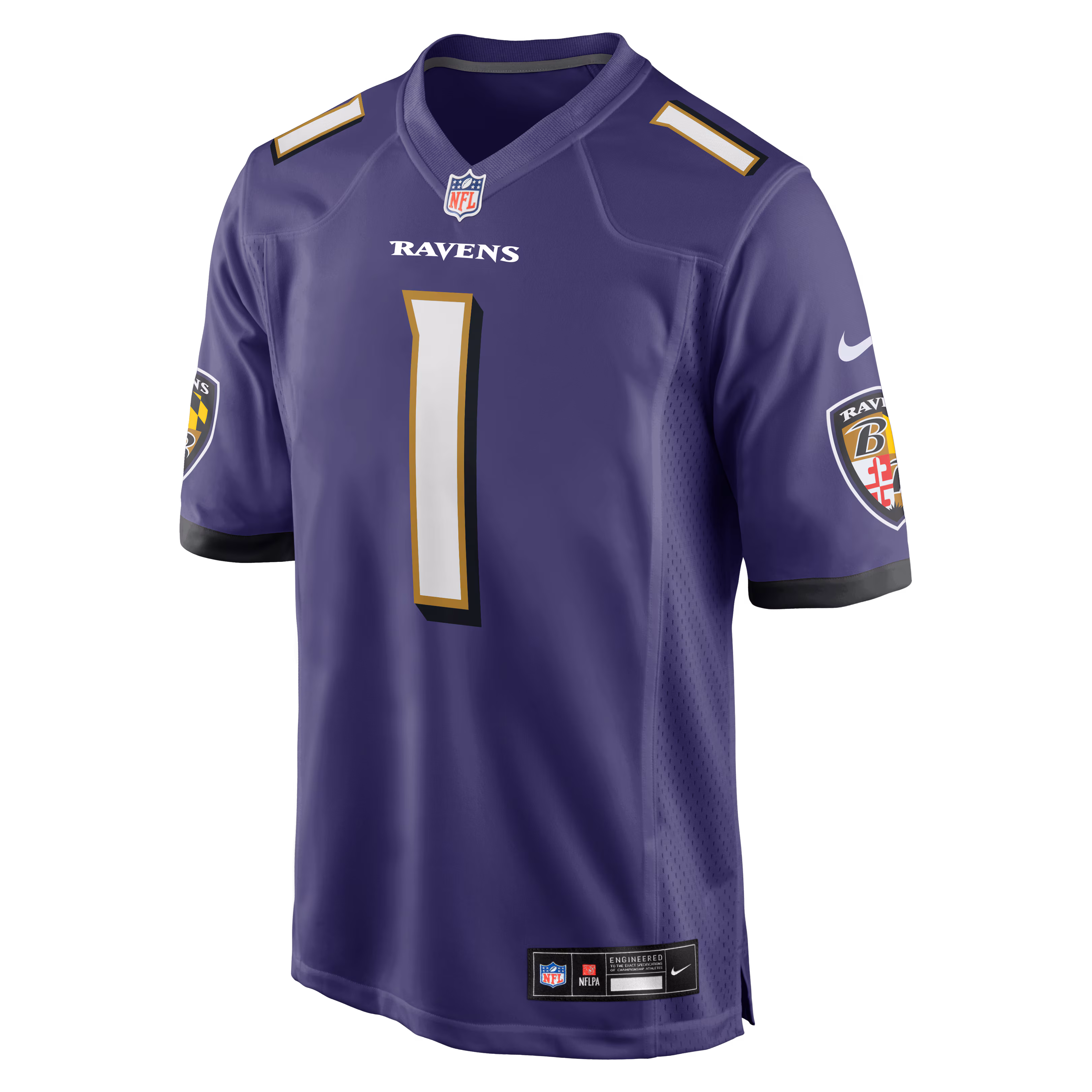 Number 1 Dad Baltimore Ravens Nike Game Jersey - Purple