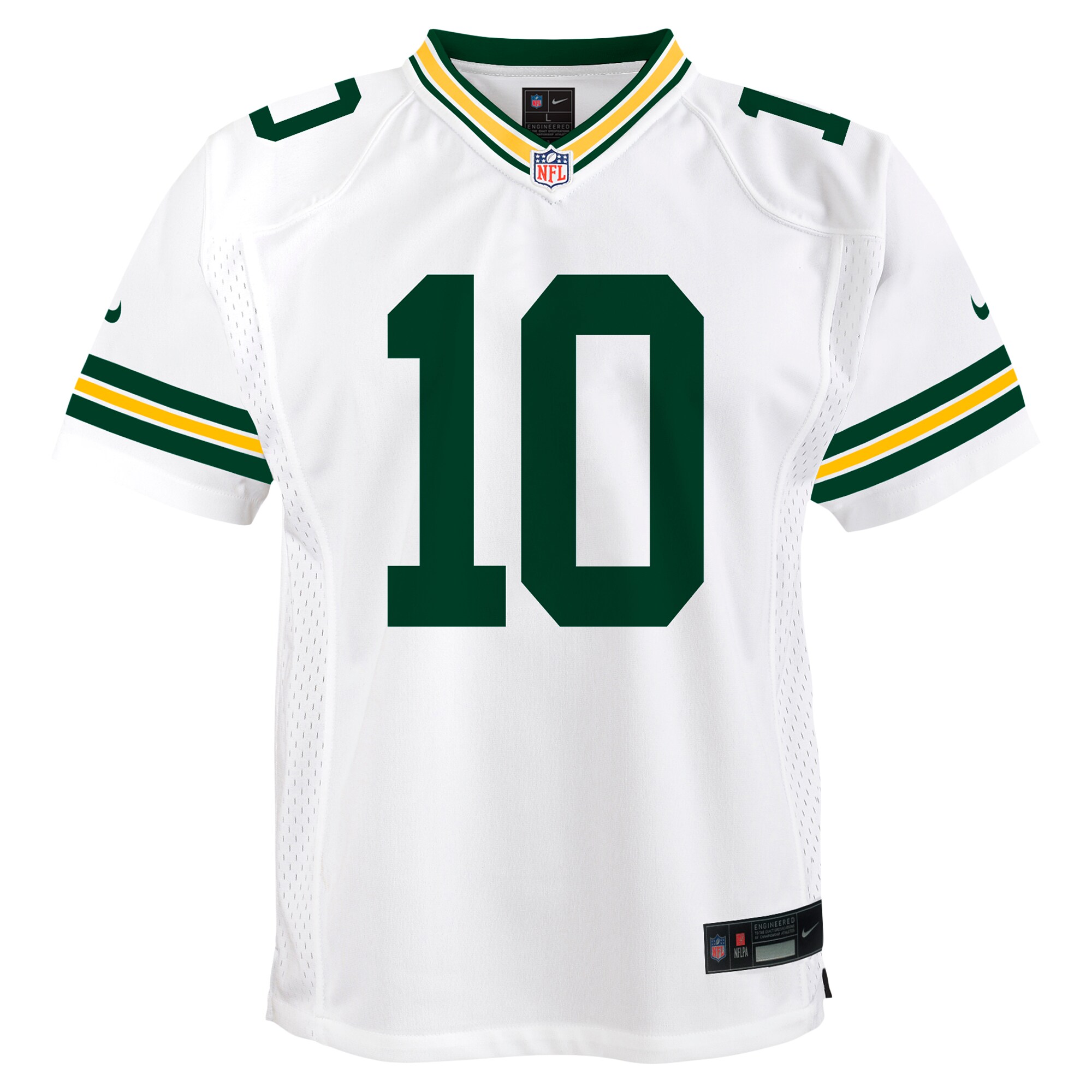 Jordan Love Green Bay Packers Nike Youth Game Jersey - White