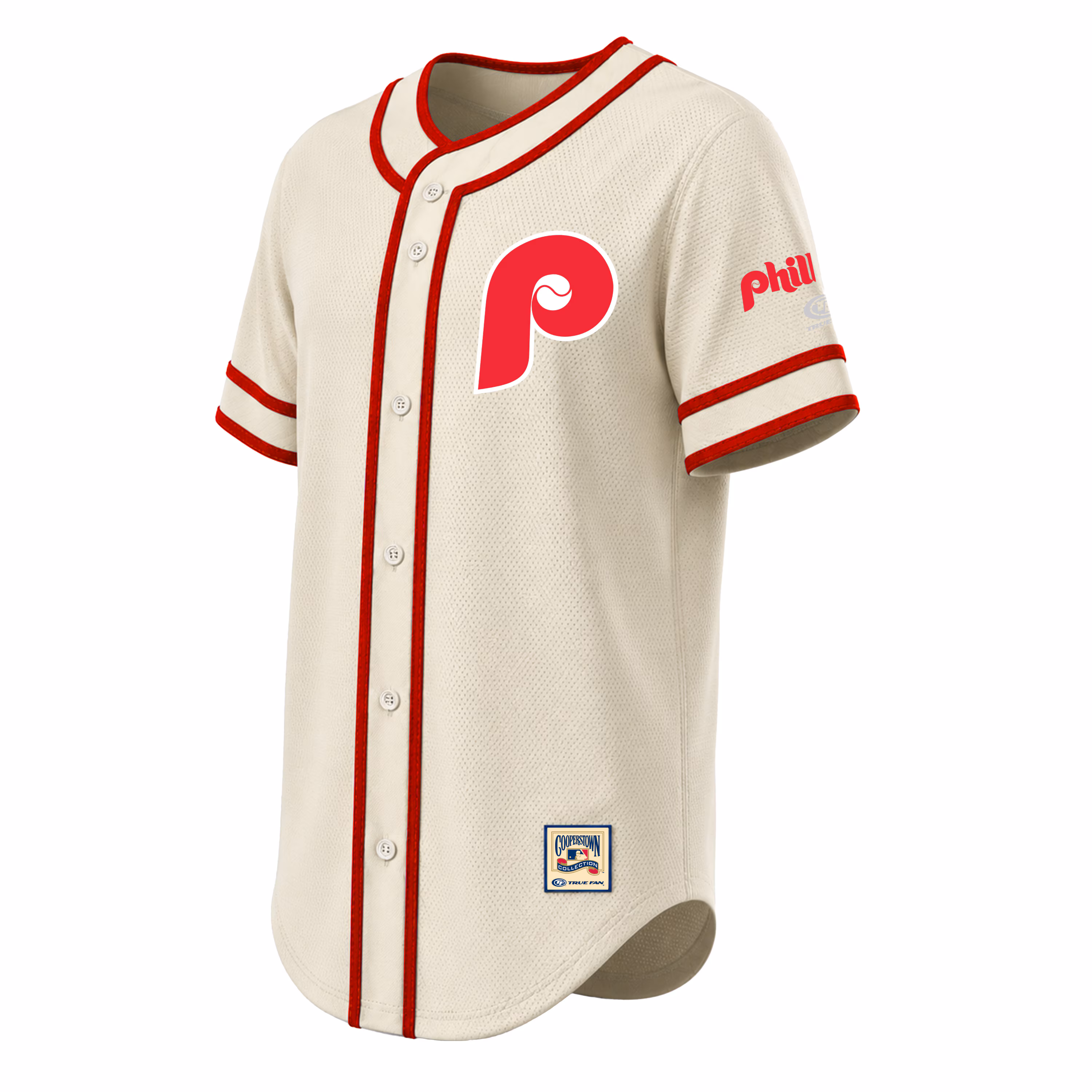 Philadelphia Phillies Stitches Throwback Fashion Jersey - Natural