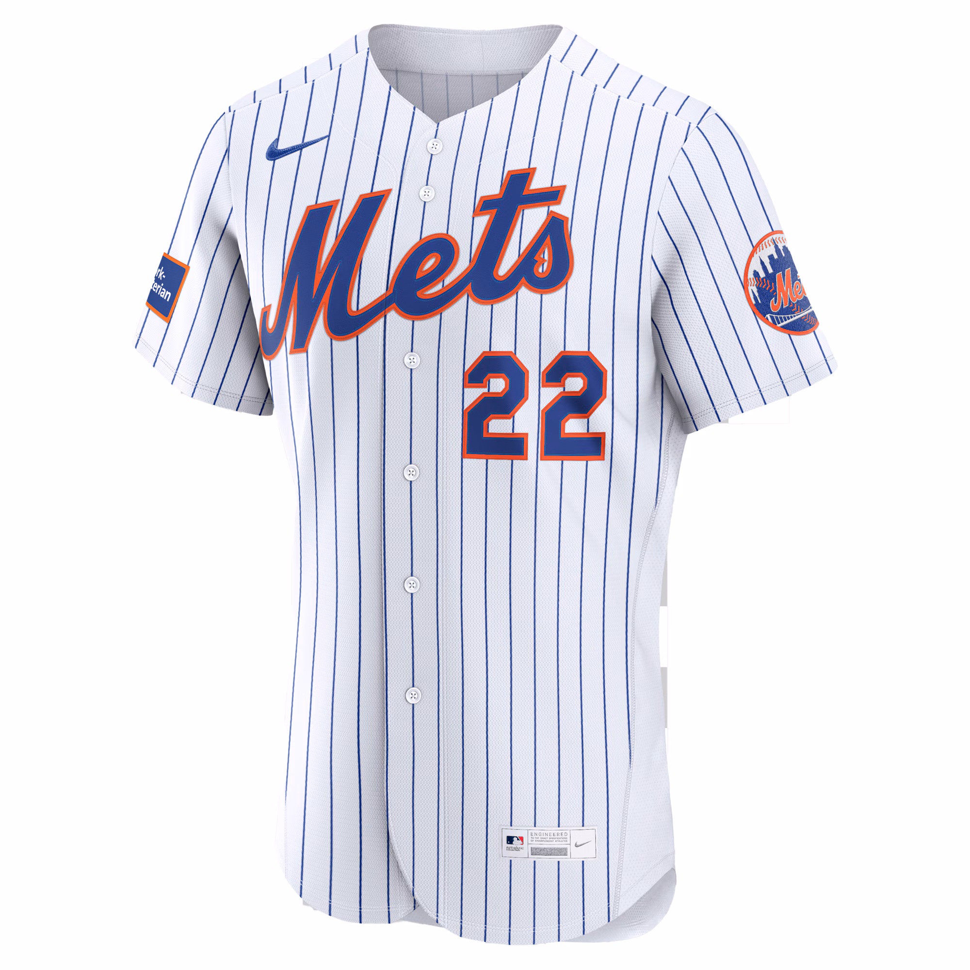 Juan Soto New York Mets Nike Home Authentic Sponsor Patch Jersey - White