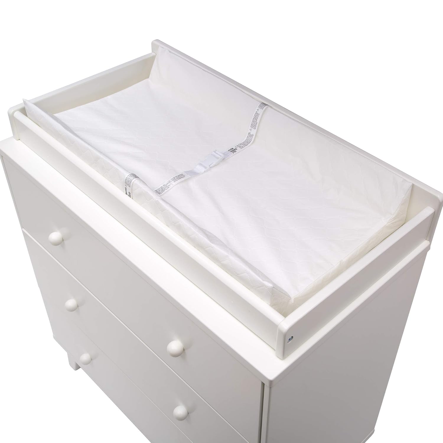 Delta Children Infant Changing Table with Pad, Espresso Cherry & Foam Contoured Changing Pad with Waterproof Cover