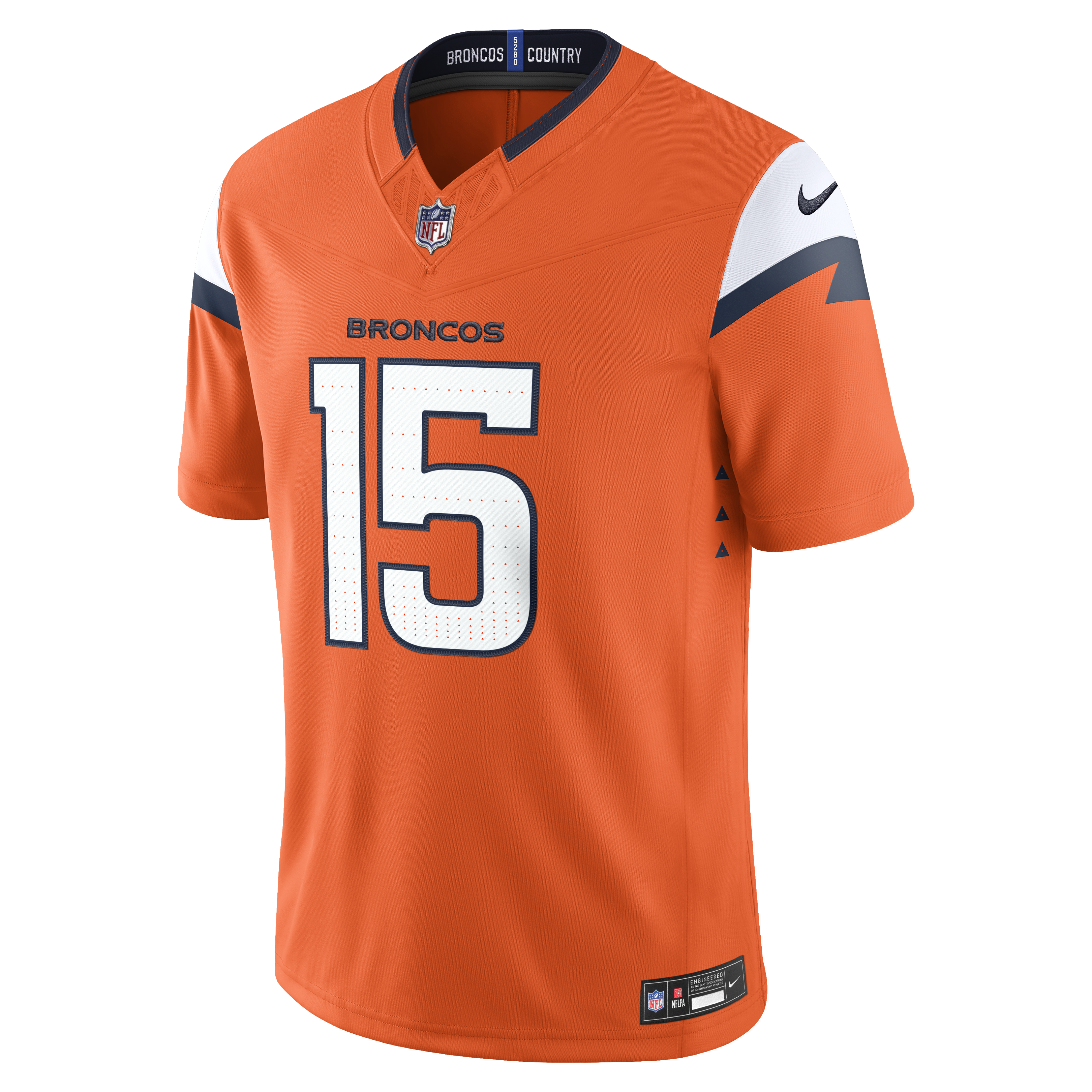 Nik Bonitto Denver Broncos Nike Vapor F.U.S.E. Stitched Limited Jersey - Orange