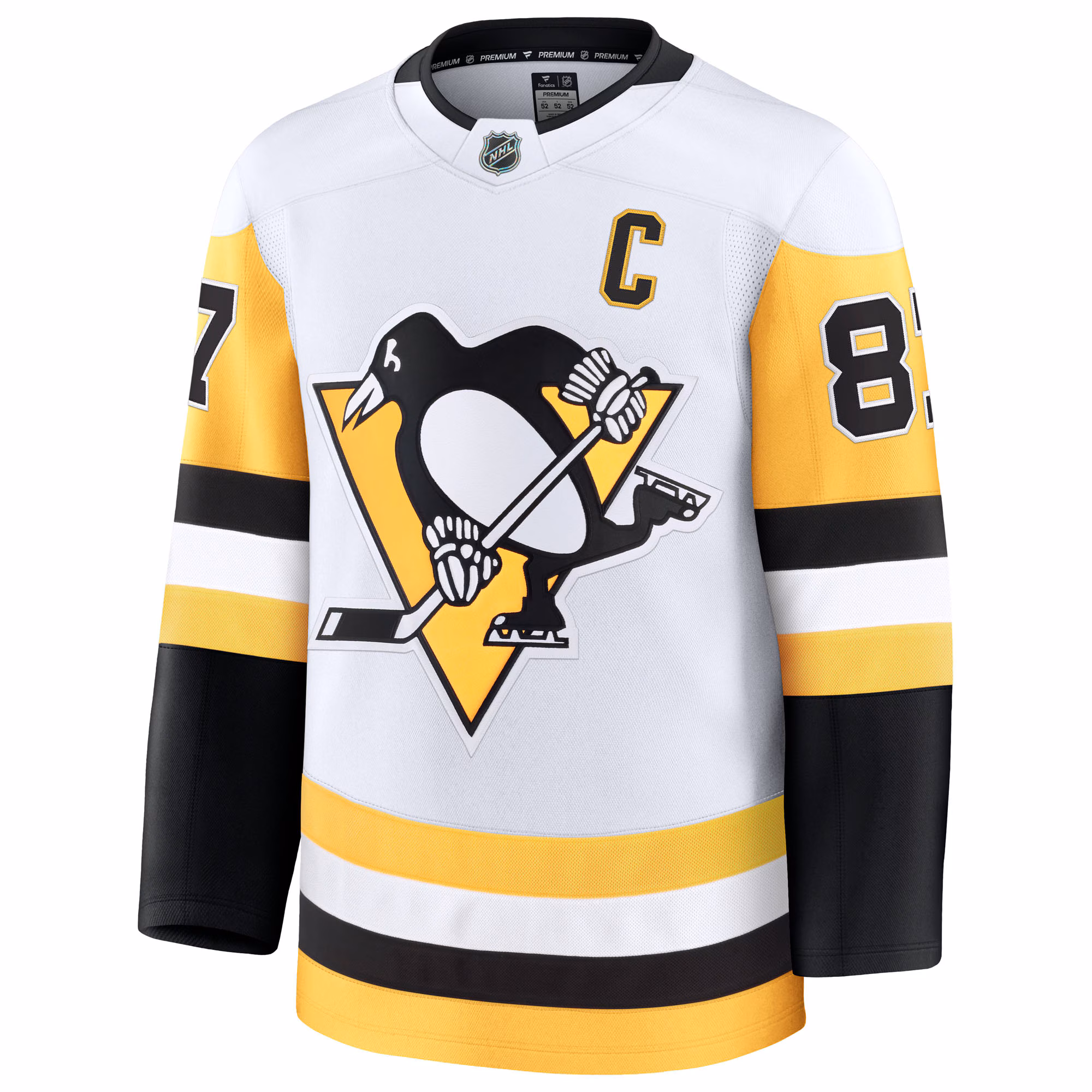 Sidney Crosby Pittsburgh Penguins Fanatics Away Premium Jersey - White