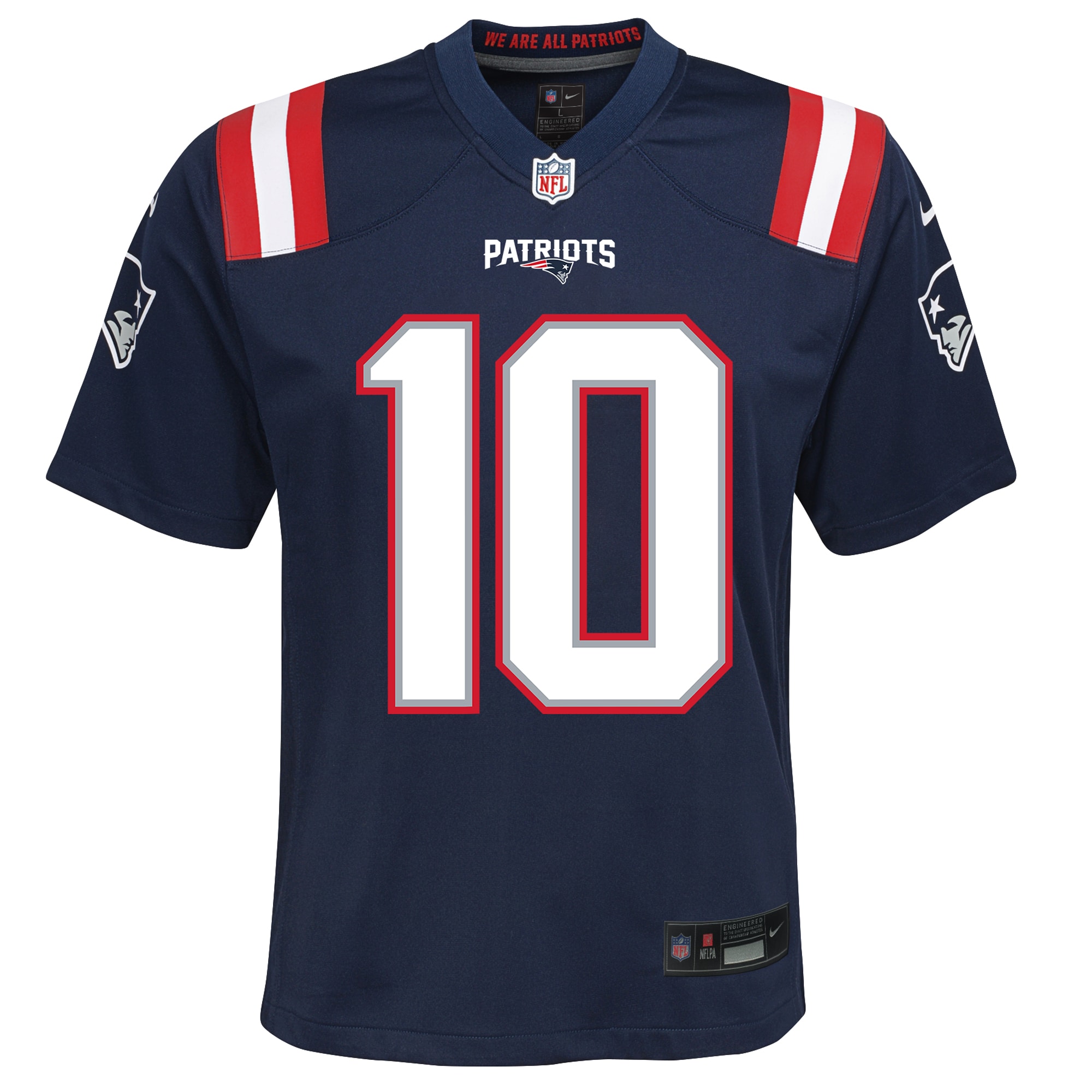 Drake Maye New England Patriots Nike Youth Game Jersey - Navy