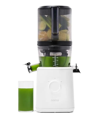 Nama J2 Cold Press Juicer – Self Feeding for Hands Free Operation with Wide Mouth Hopper for Whole Recipe Loading, Zero Waste Masticating Juicer For More Juice, Less Pulp – Easy Cleanup & Assembly: Home & Kitchen