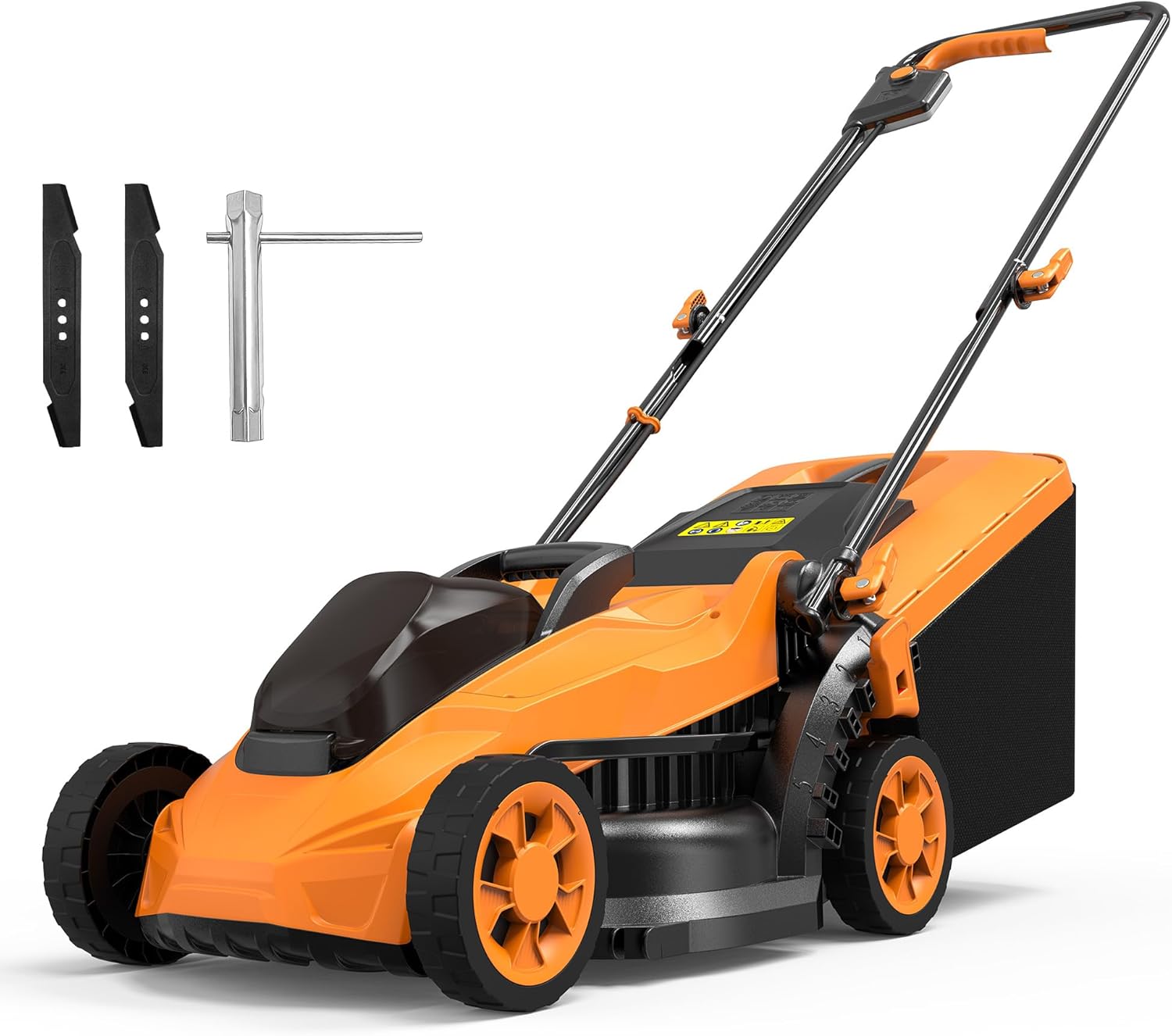 20V Cordless Lawn Mower (No Battery) Compatible with Dewalt 20V Max Battery, 14