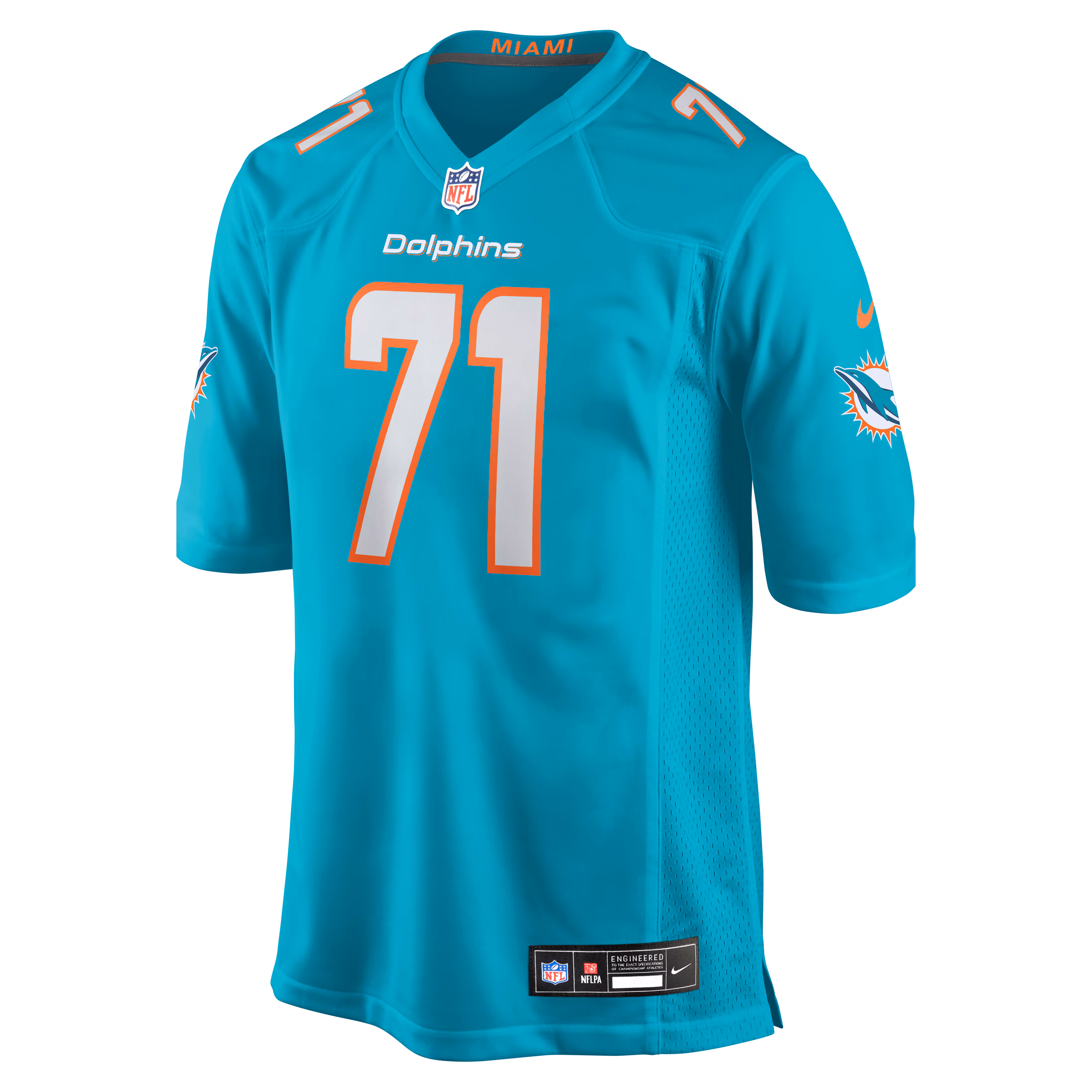 Kion Smith Miami Dolphins Nike  Game Jersey -  Aqua