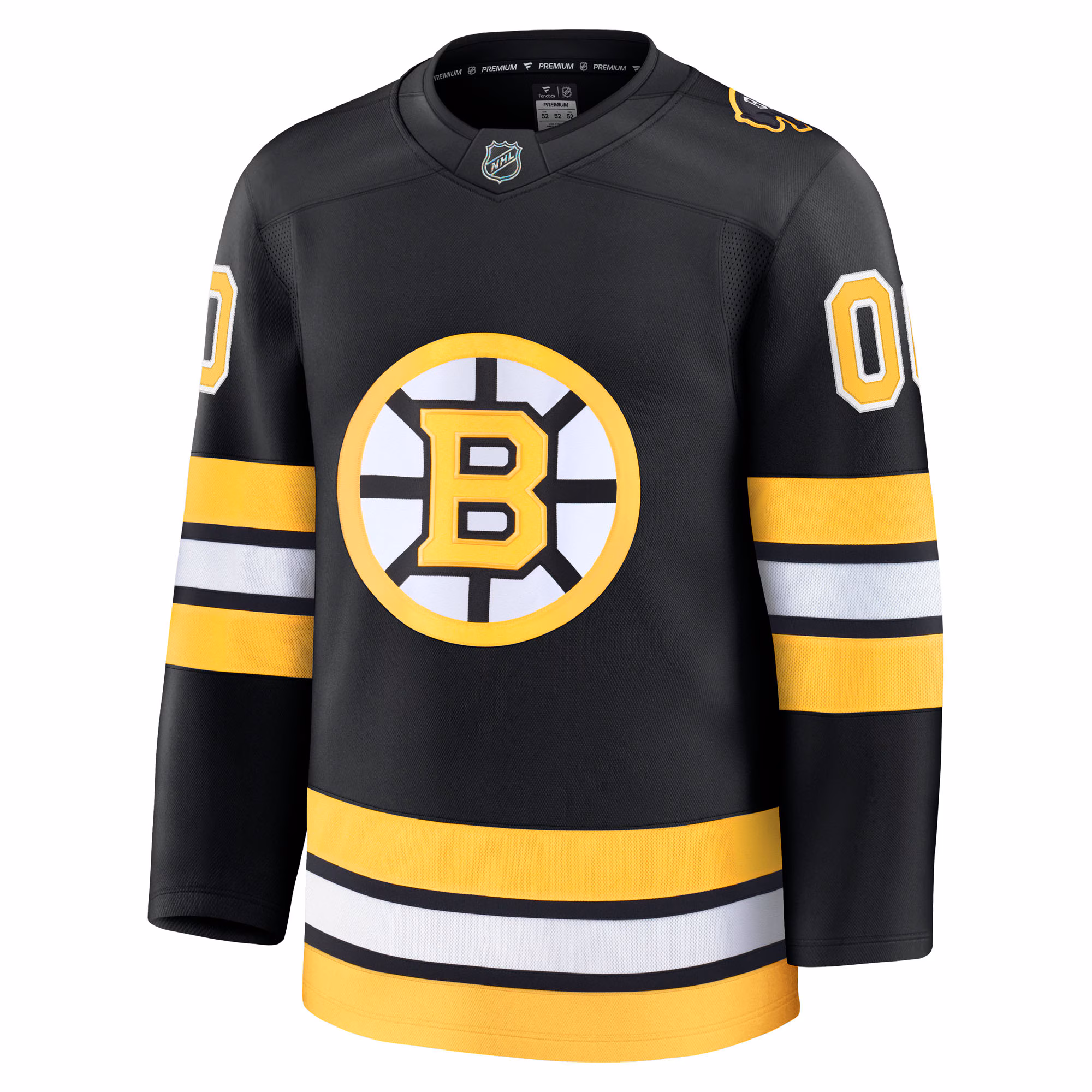 Boston Bruins Fanatics Home Premium Custom Jersey - Black