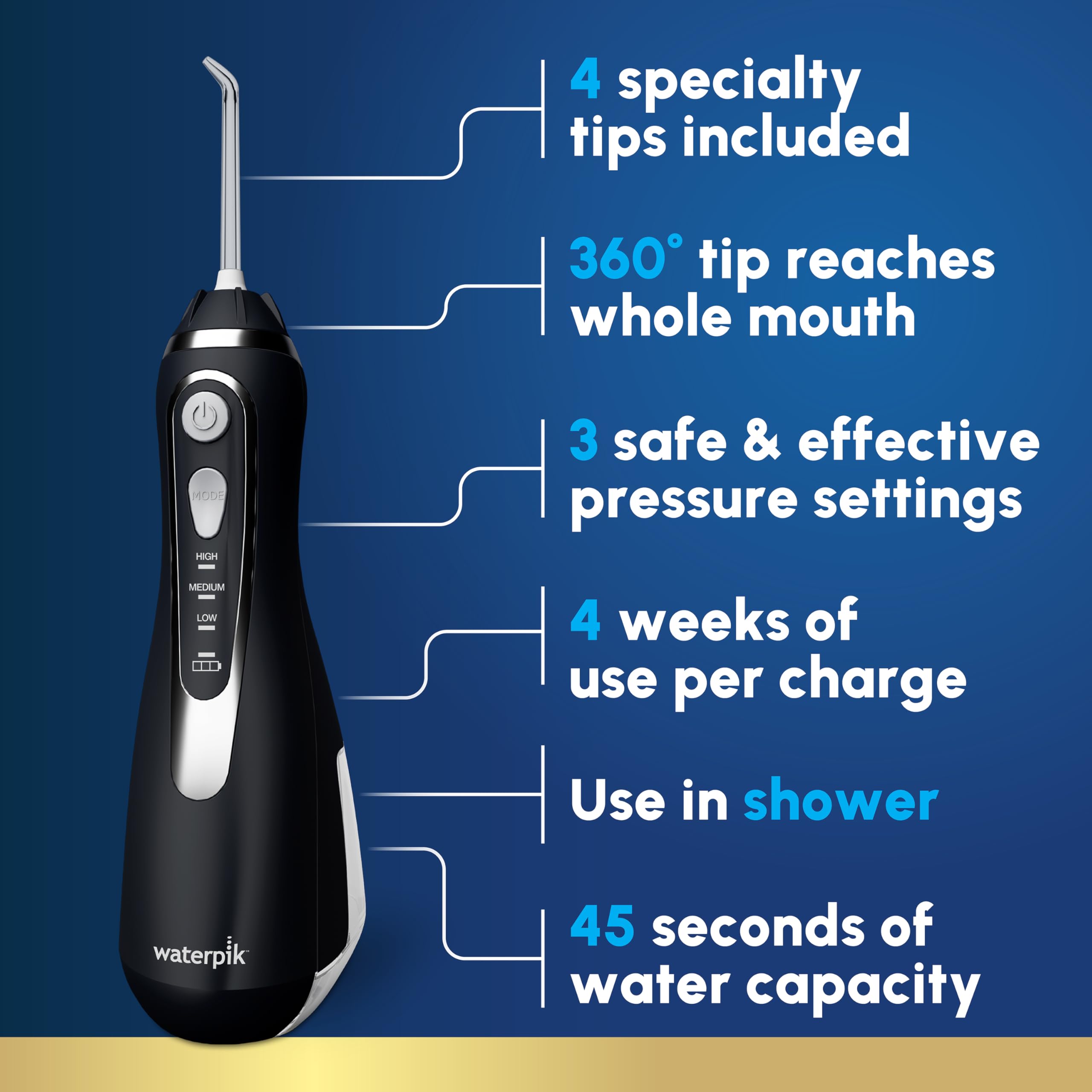 WATERPIK Cordless Water Flosser for Teeth and Gums