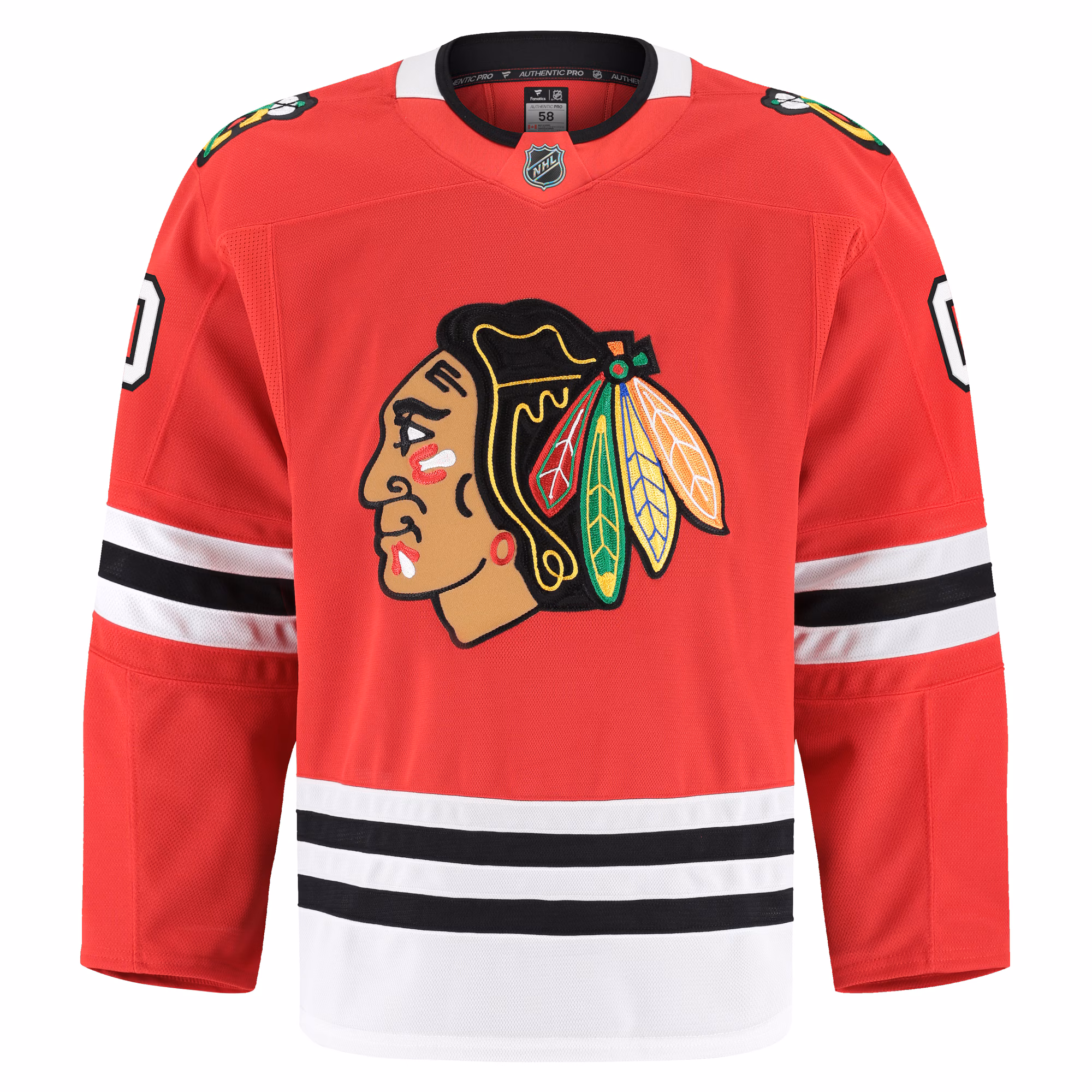 Chicago Blackhawks Fanatics Home Authentic Pro Custom Jersey - Red