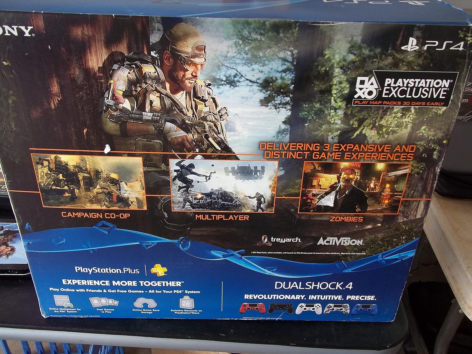 Sony PlayStation 4 (PS4) Console Bundle with Call of Duty Black Ops III - Hard Drive Capacity: 500 GB (Renewed)