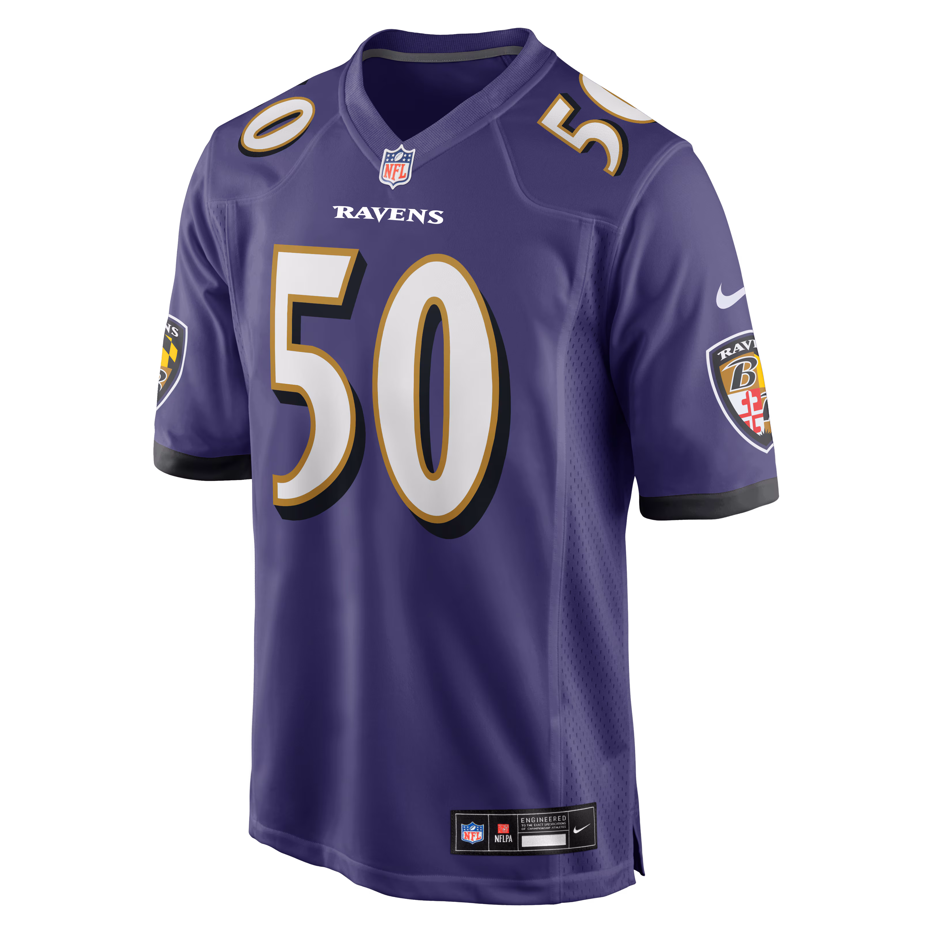 Adisa Isaac Baltimore Ravens Nike Team Game Jersey -  Purple