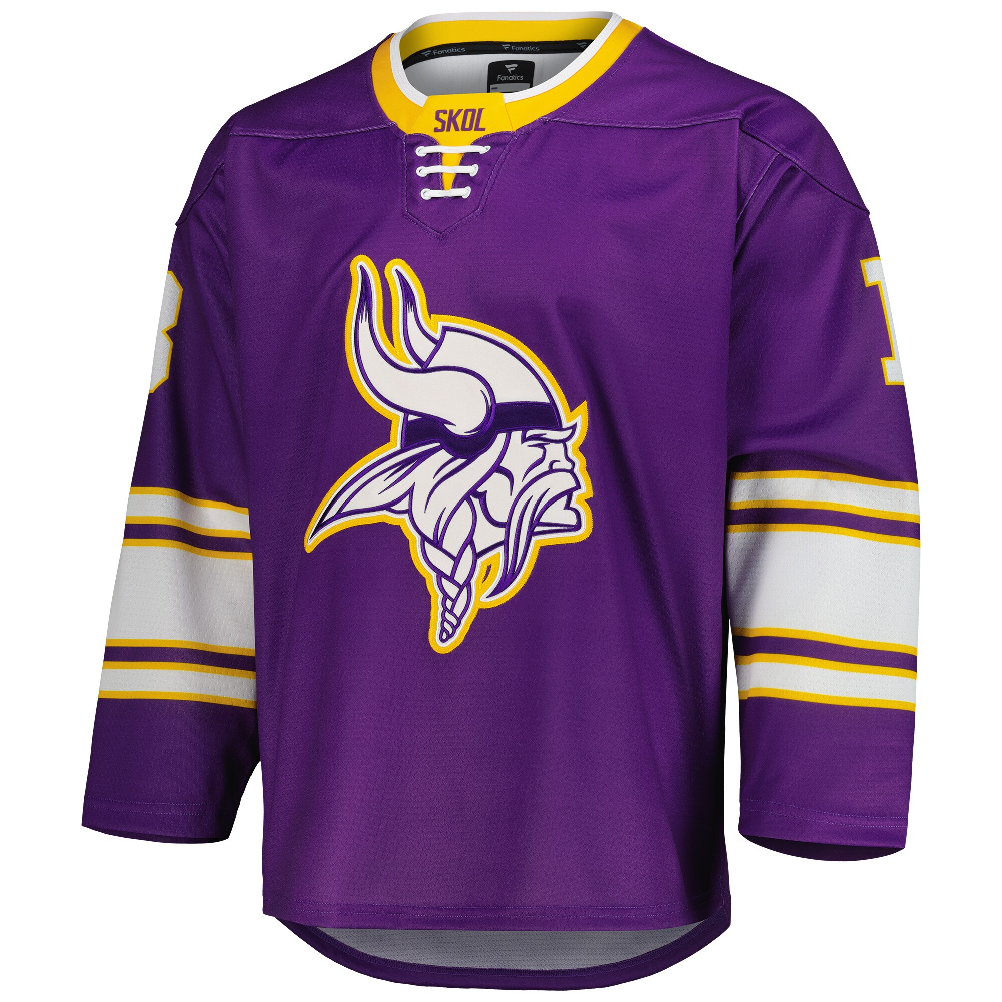Justin Jefferson Minnesota Vikings Fanatics Hockey Jersey - Purple