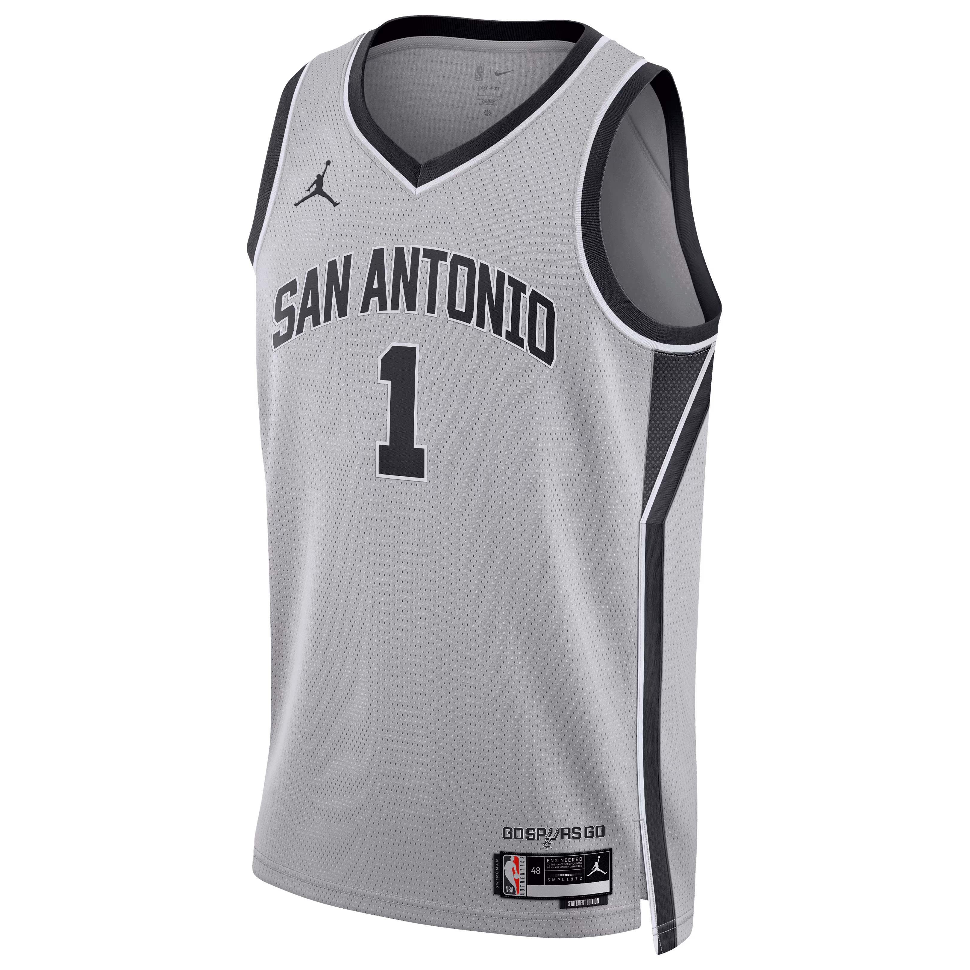 Victor Wembanyama San Antonio Spurs Jordan Brand Unisex  Swingman Jersey - Statement Edition - Silver