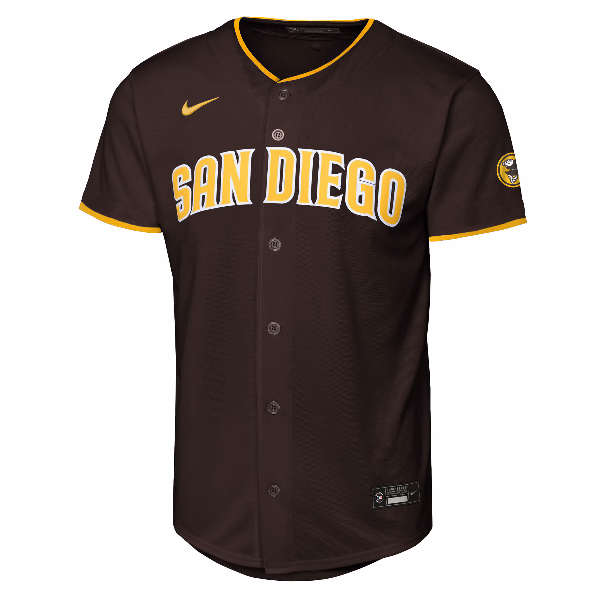 San Diego Padres Nike Youth Home Stadium Jersey - Brown
