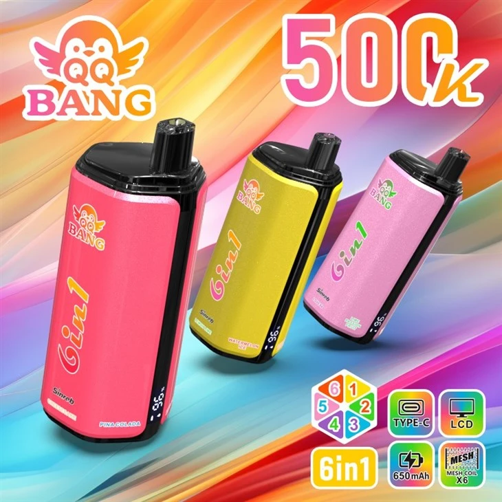 QQBANG 500K Puffs 500000 Disposable Vape 10 Stück Electronic Cigarettes