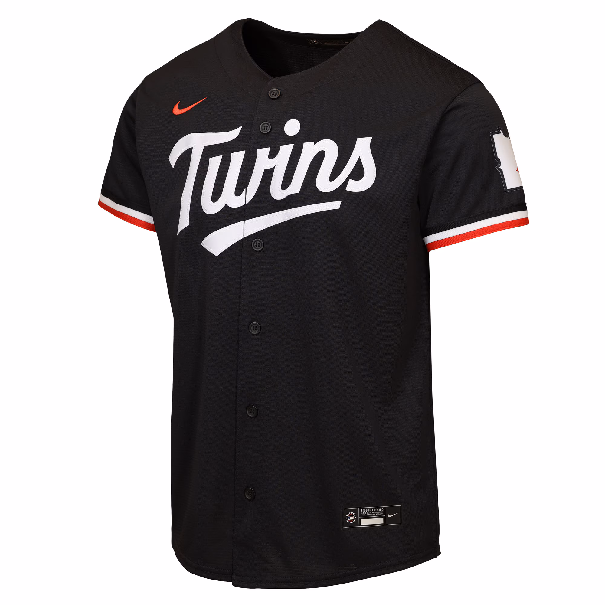 Minnesota Twins Nike Youth Alternate 2 Stadium Jersey - Black