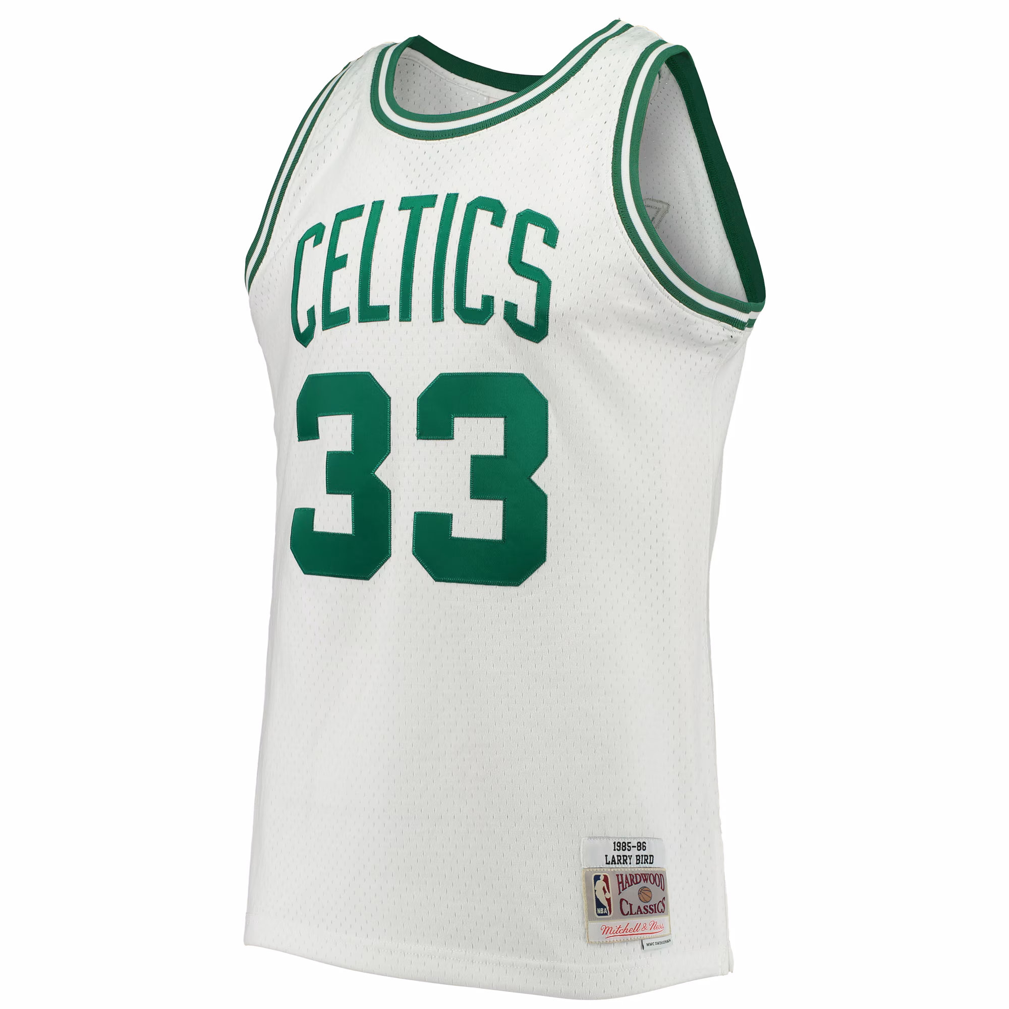 Larry Bird Boston Celtics Mitchell & Ness Hardwood Classics 1985/86 Swingman Jersey - White