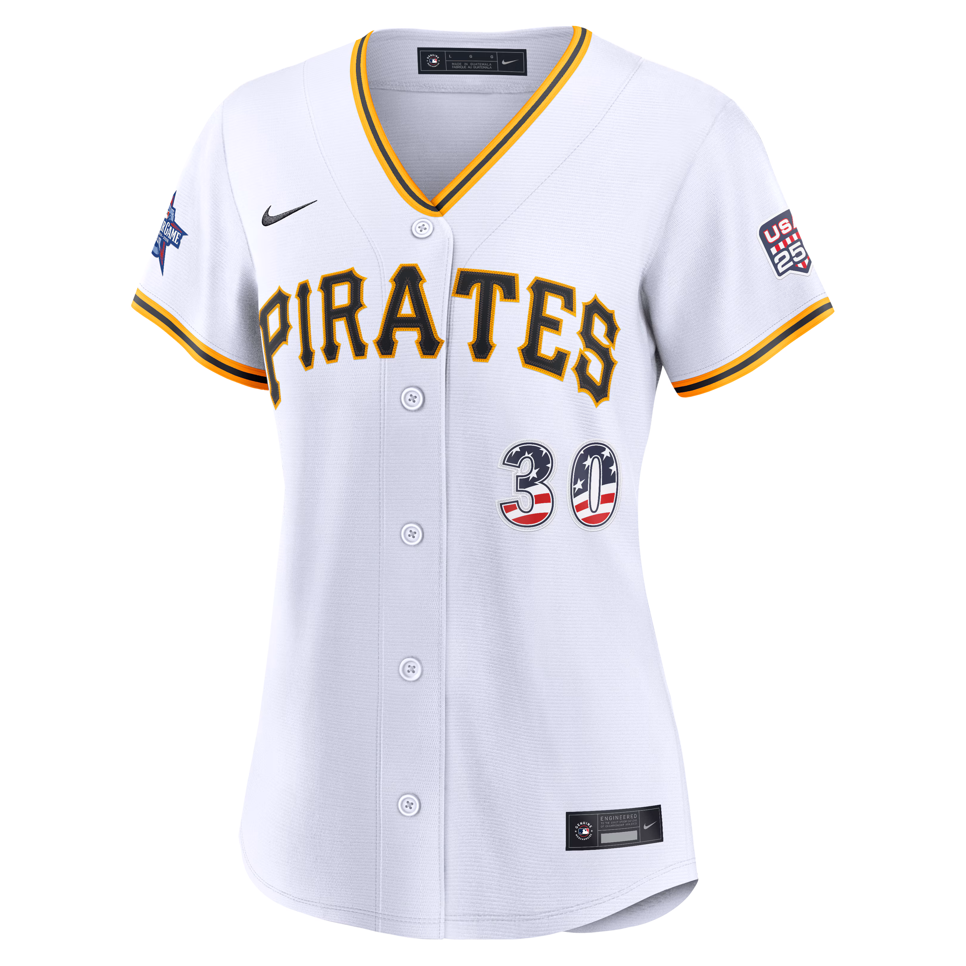 2026 All-Star Edition Stars & Stripes Women's Pittsburgh Pirates Paul Skenes Nike White Stadium Jersey