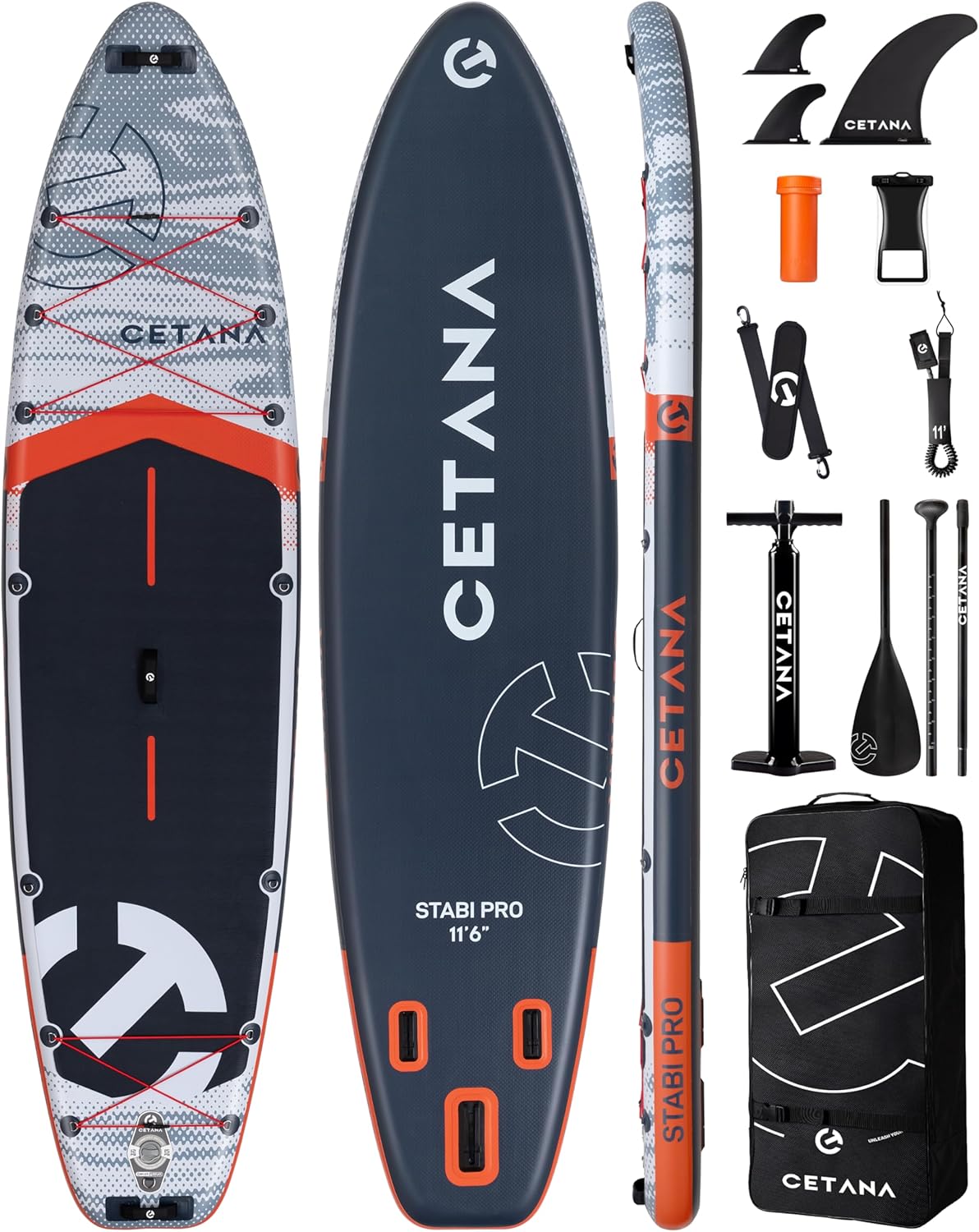 CETANA Extra Wide Inflatable Paddle Board 11'6 x 35