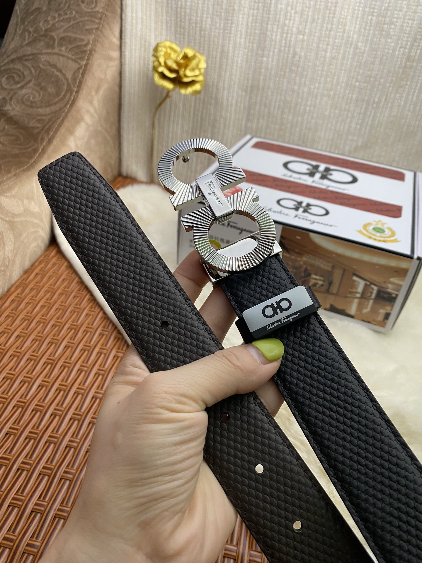 Ferragamo belt-87