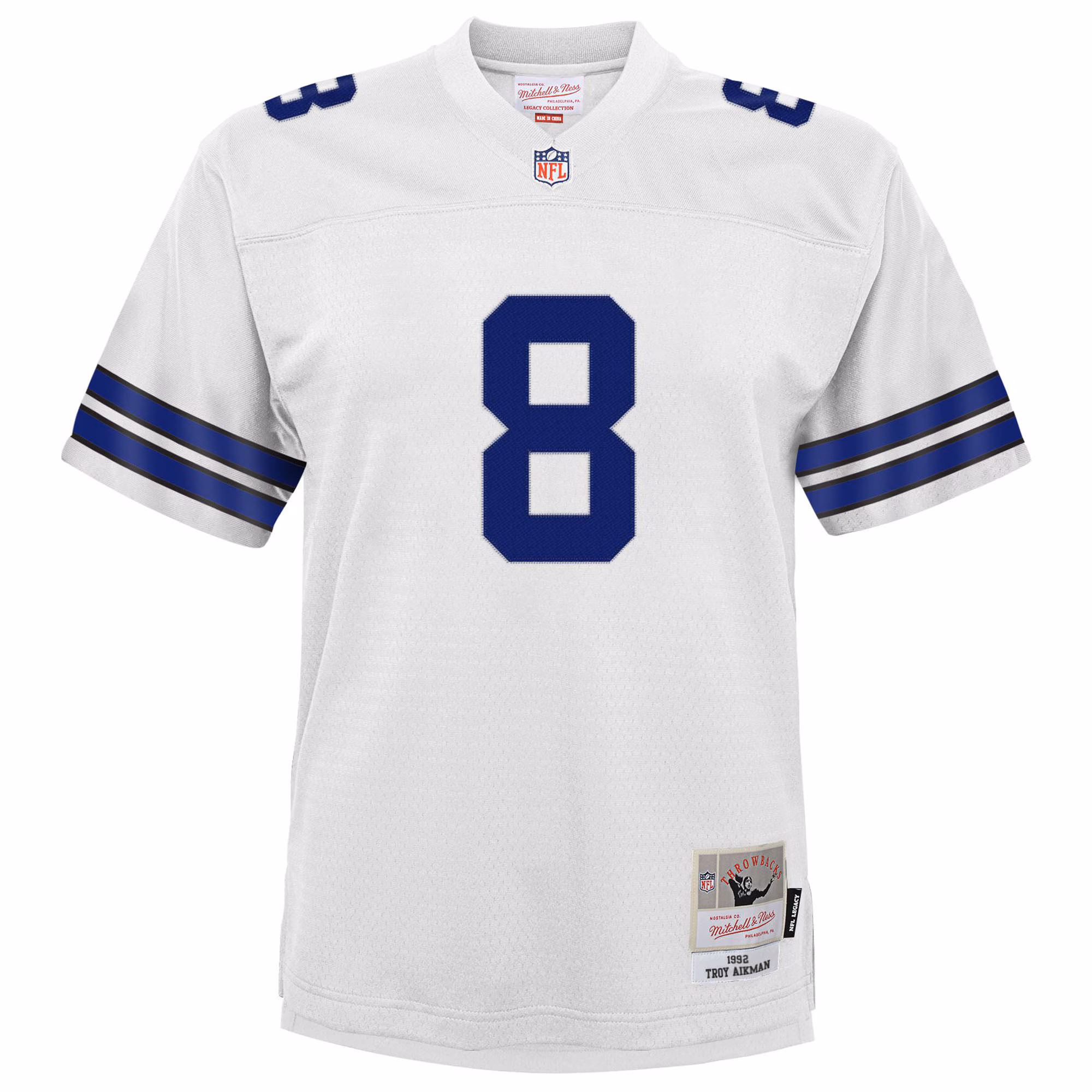 Troy Aikman Dallas Cowboys Mitchell & Ness Youth 1992 Legacy Jersey - White