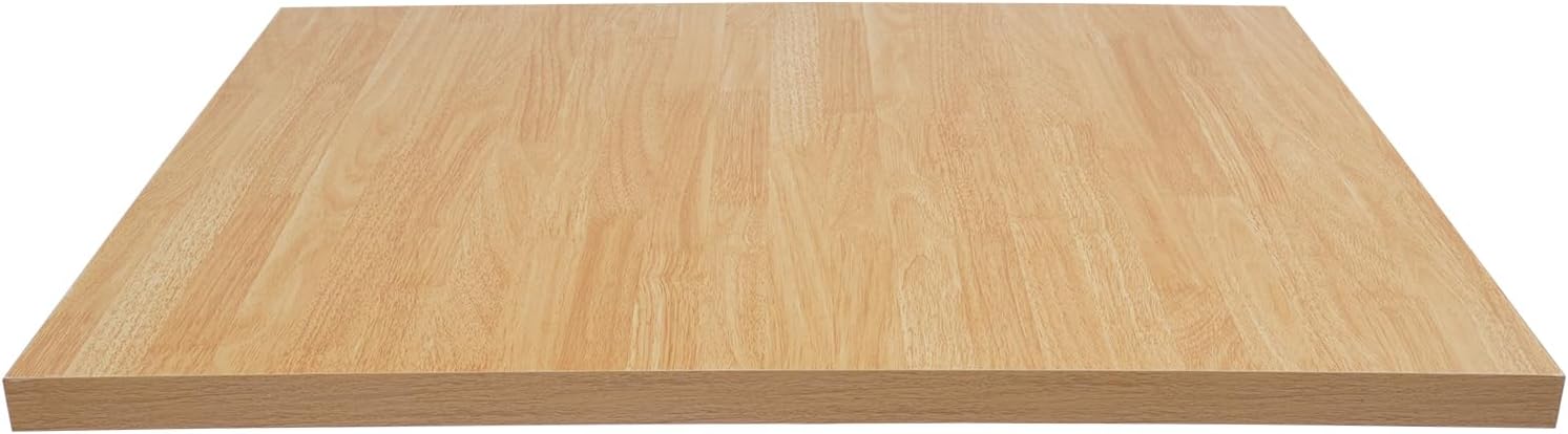 35.4L x 29.5W in Wood Table Top, 1.4 in Thick Rectangular Butcher Block Countertop, Adjustable One-Piece Work Bench Top for Kitchens, Living Rooms, Dining Rooms