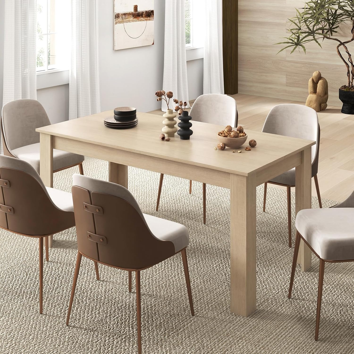 Giantex Dining Table for 4-6, 63