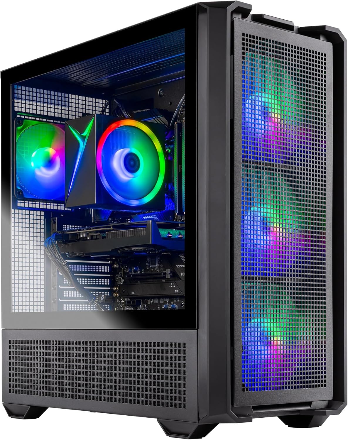 Skytech Gaming Edge Gaming PC, AMD Ryzen 5 5500 3.6GHz, NVIDIA RTX 5050 8GB, 1TB NVMe SSD, 16GB DDR4 RAM 3200, 650W Gold PSU, Wi-Fi, Win 11, Desktop