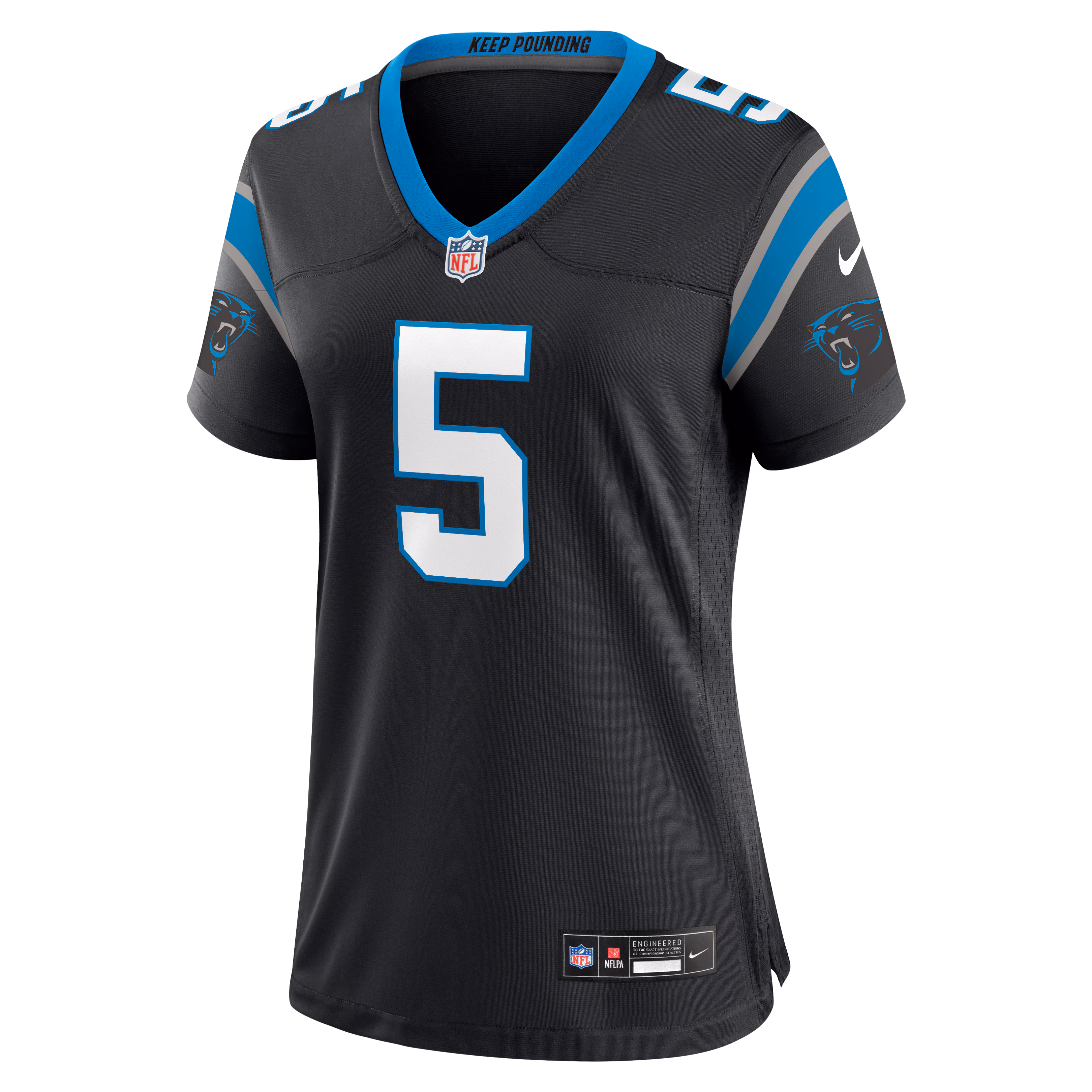 Jaelan Phillips Carolina Panthers Nike Women's Team Game Jersey -  Black