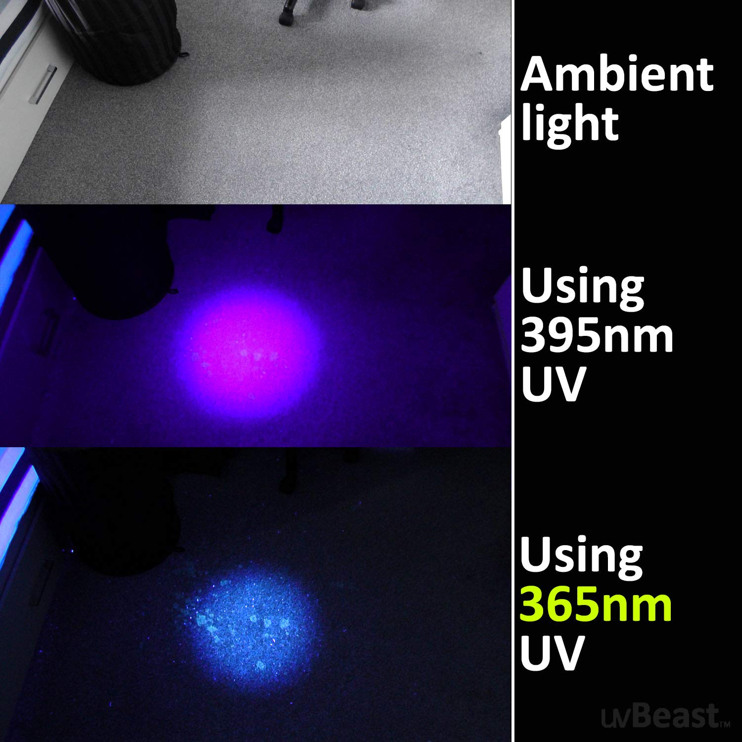 UVBEAST V3 365nm UV Flashlight - High Power Professional Grade