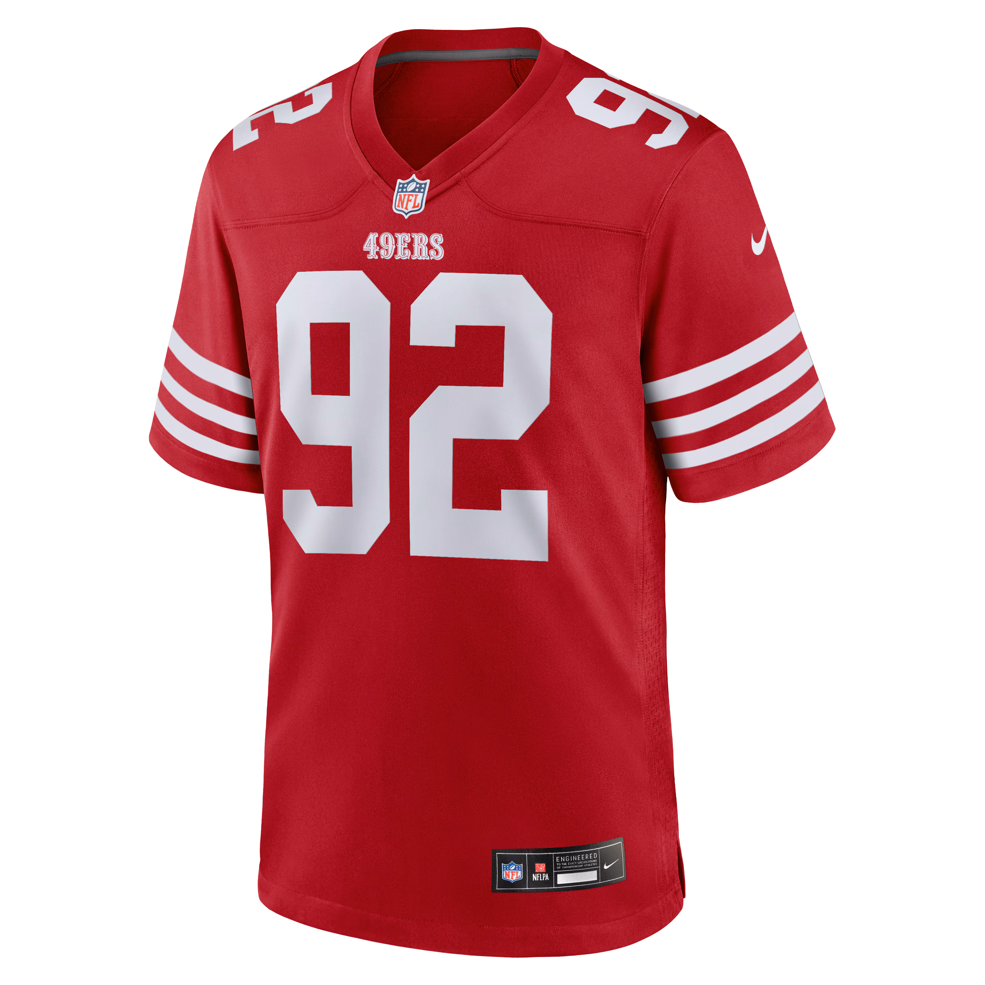Osa Odighizuwa San Francisco 49ers Nike Team Game Jersey -  Scarlet